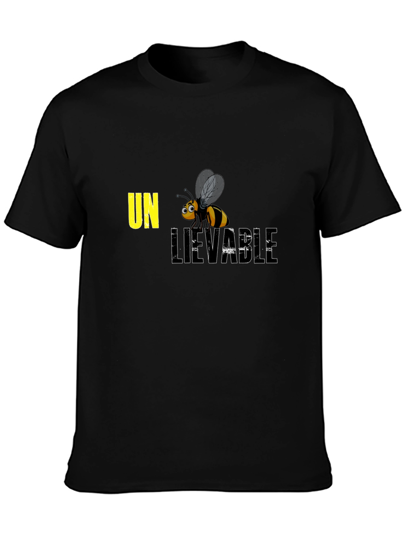 Un-bee-lievable Graphic Tee - Black Casual Shirt