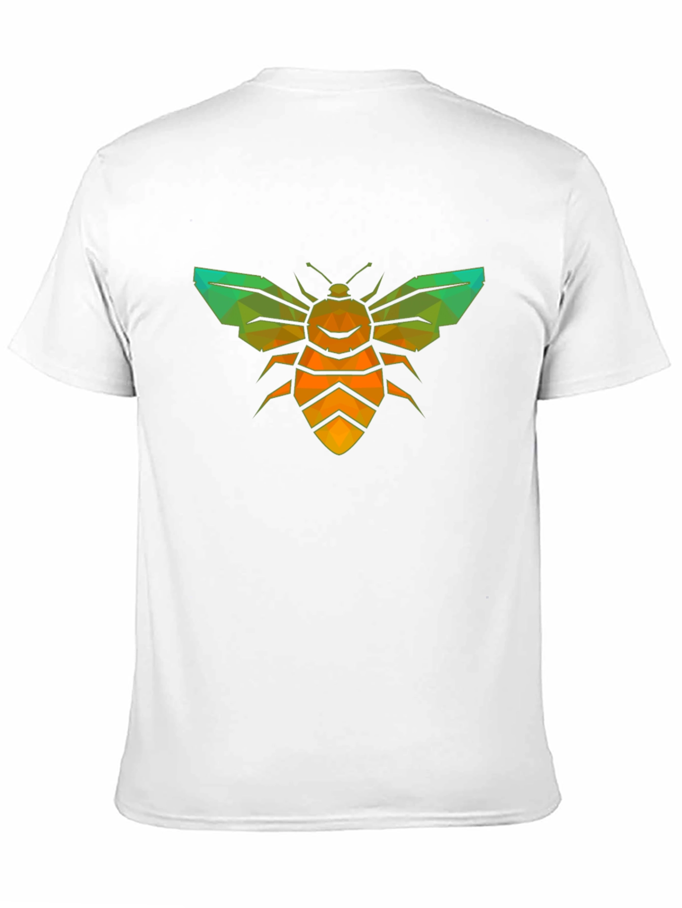 Geometric Bee Graphic Tee - Stylish Insect Design