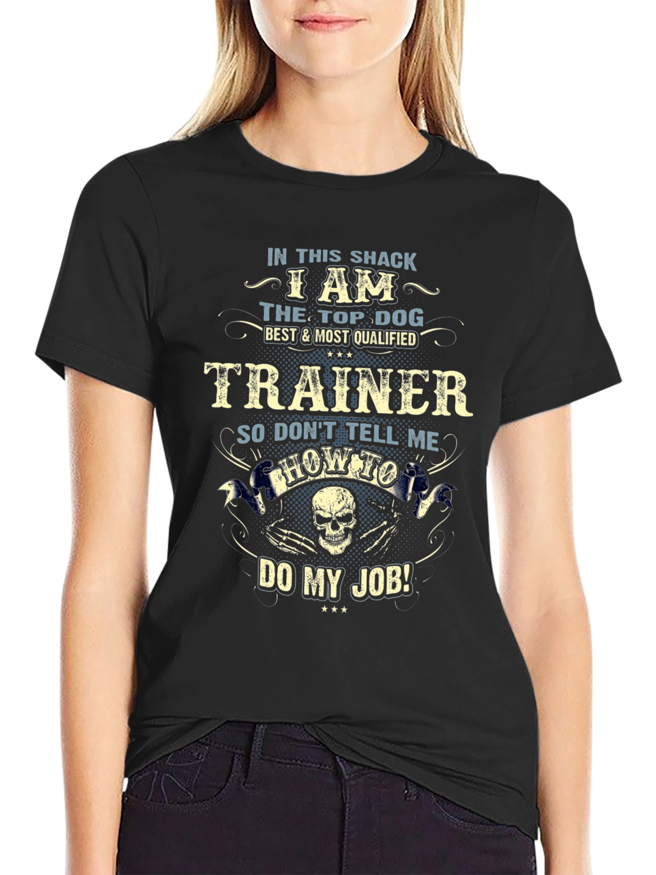Top Dog Trainer Graphic Tee - Black