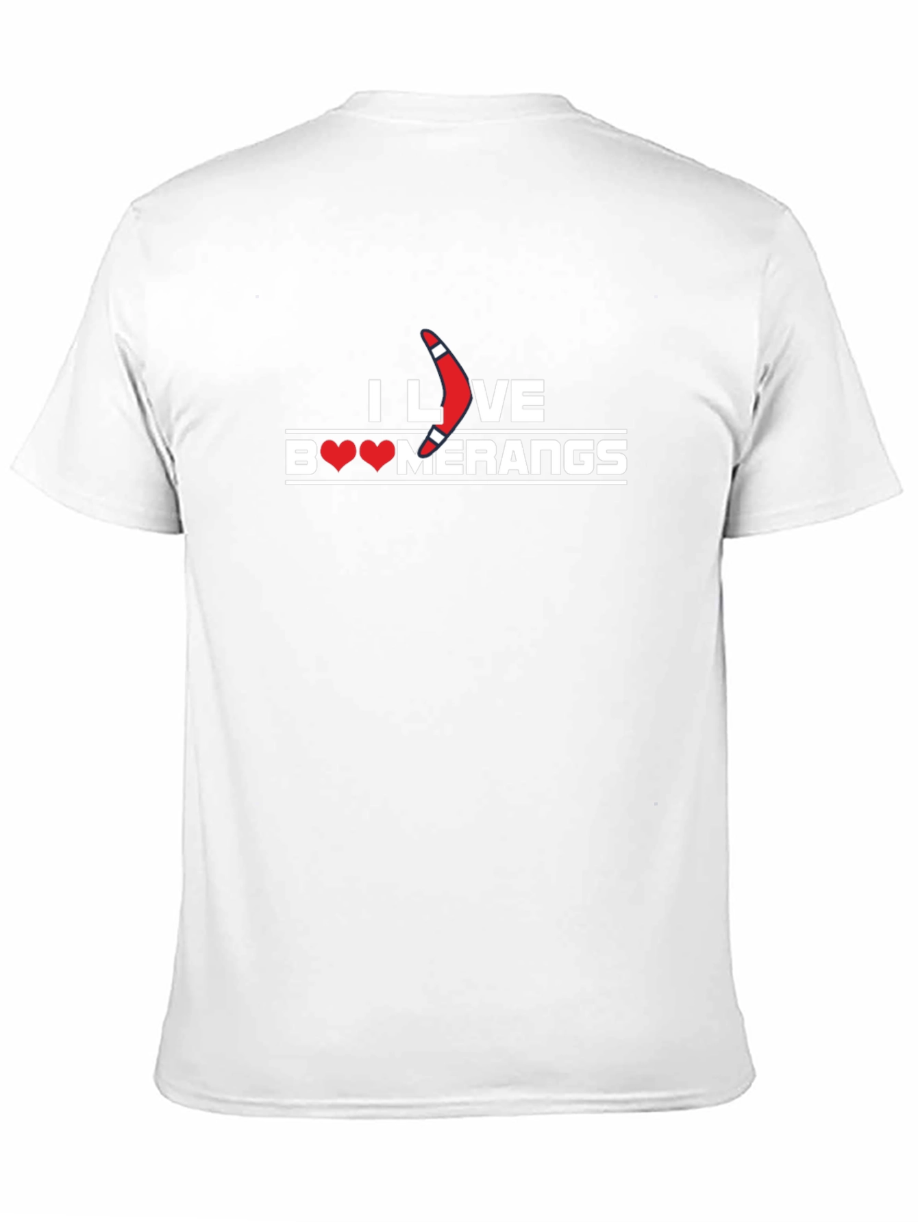 I Love Boomerangs Black Graphic Tee
