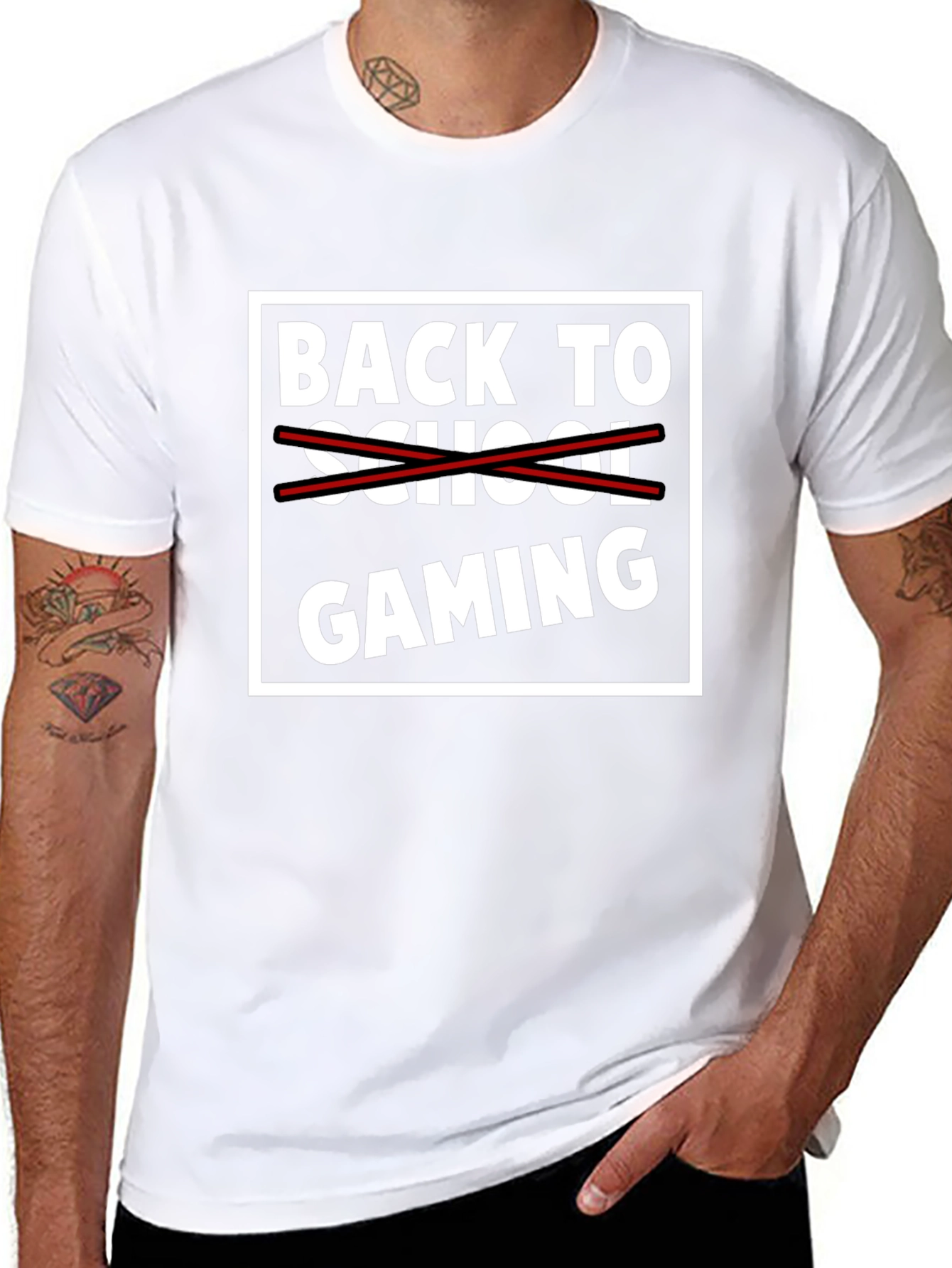 Back to Gaming T-Shirt - Black Graphic Tee
