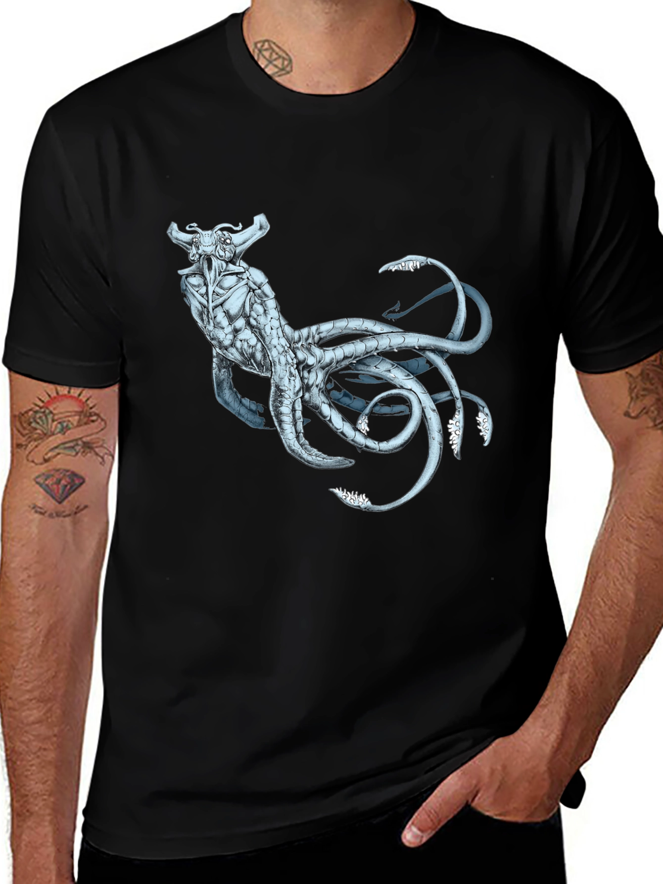 Leviathan Creature Graphic T-Shirt