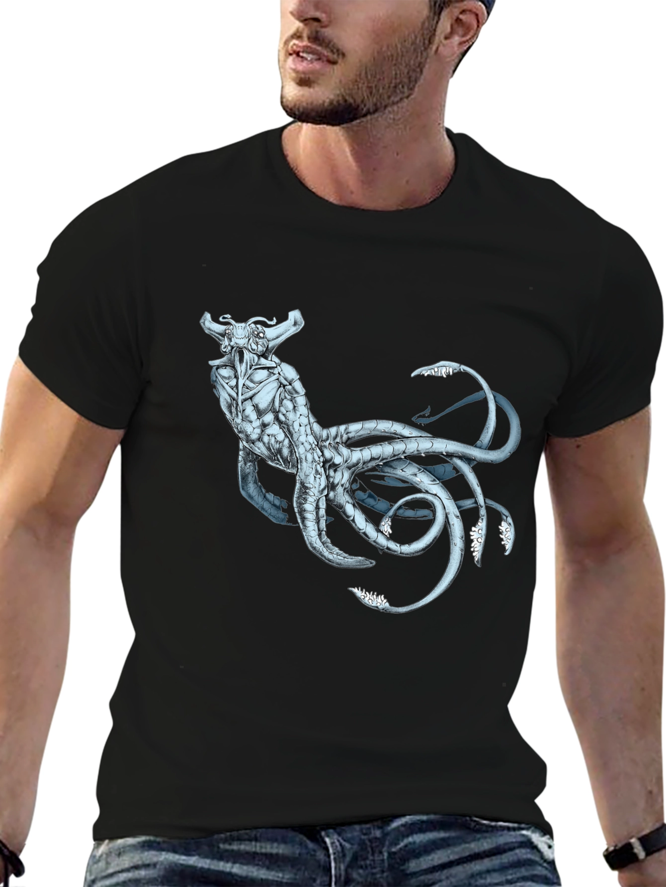 Leviathan Creature Graphic T-Shirt