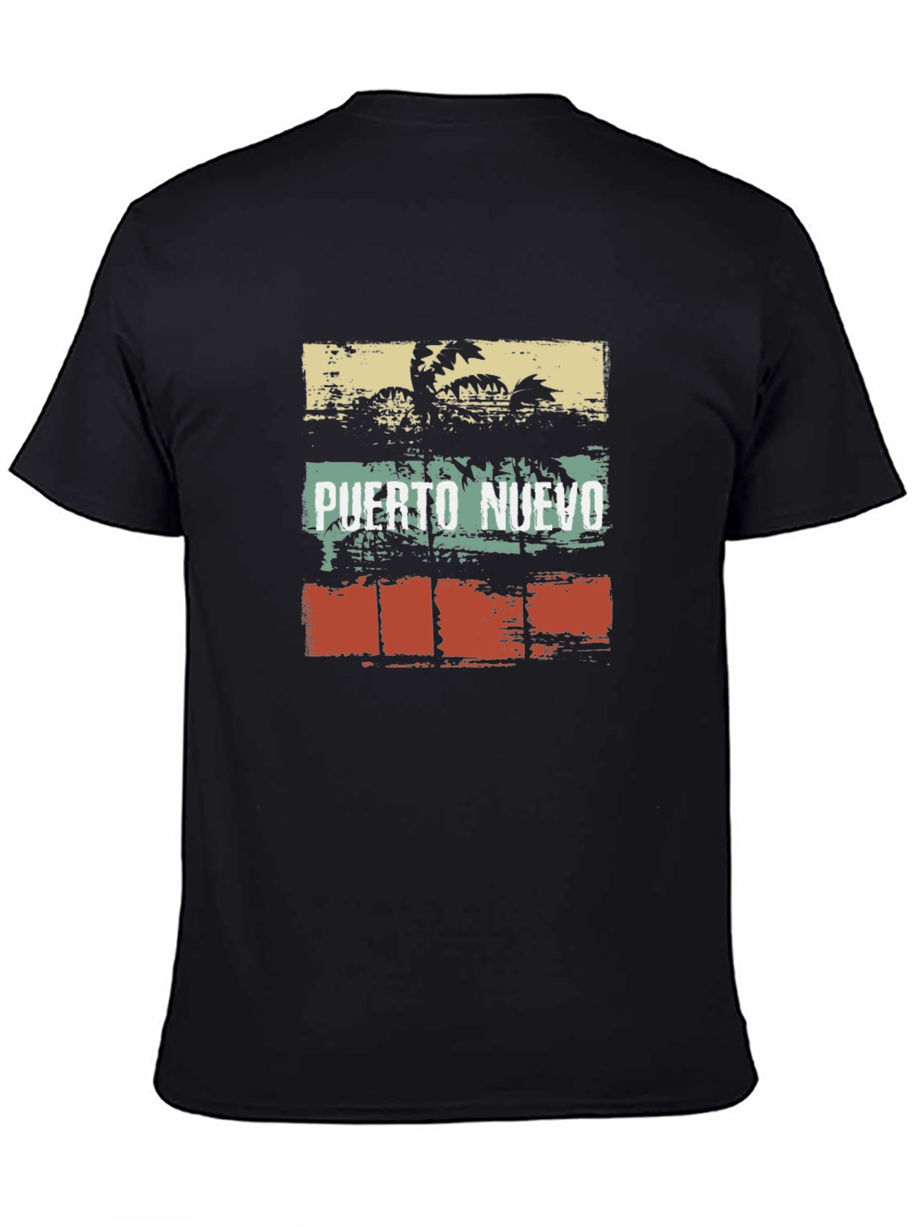 Puerto Nuevo Retro Palm Tree Graphic Tee