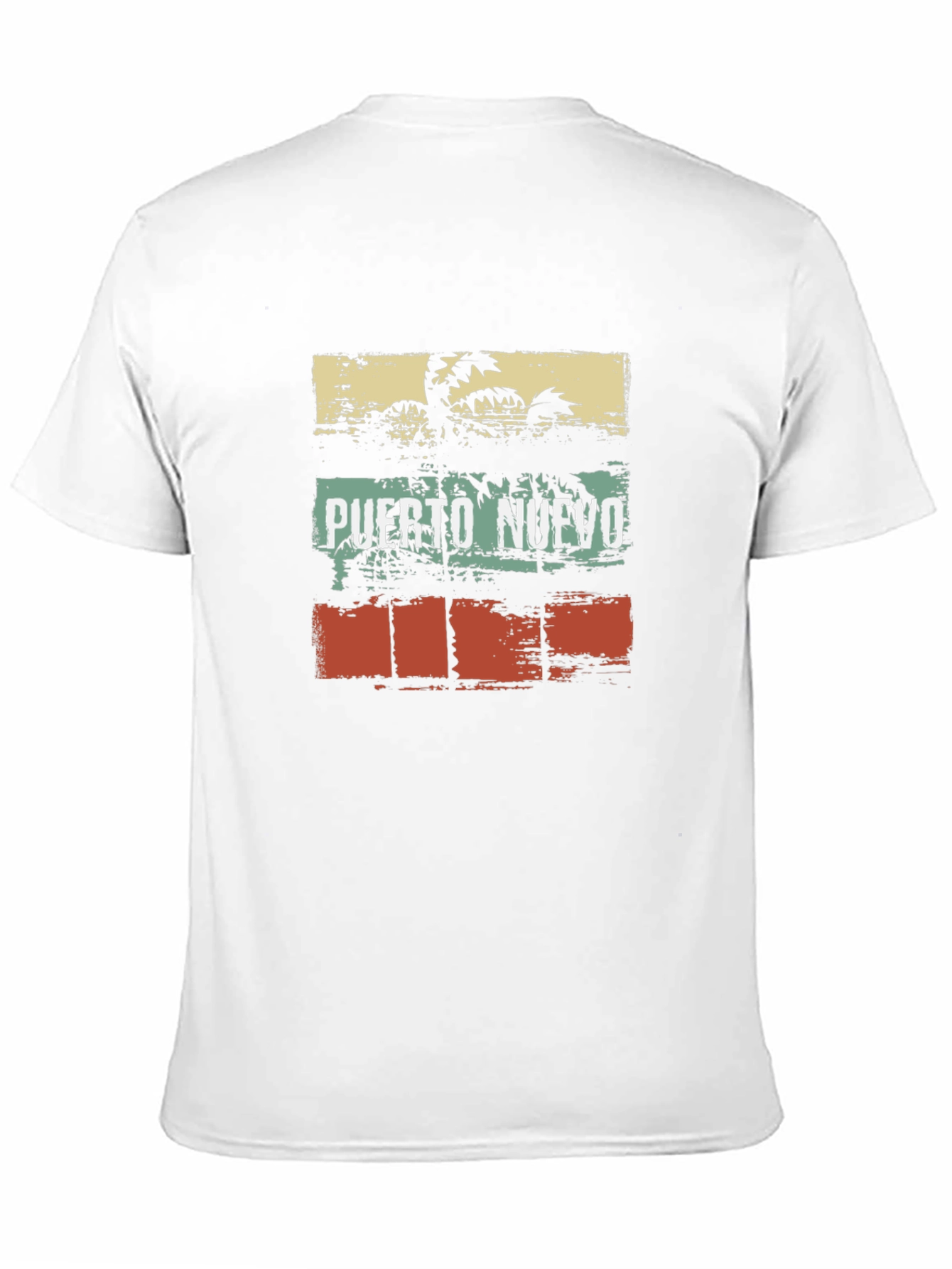Puerto Nuevo Retro Palm Tree Graphic Tee
