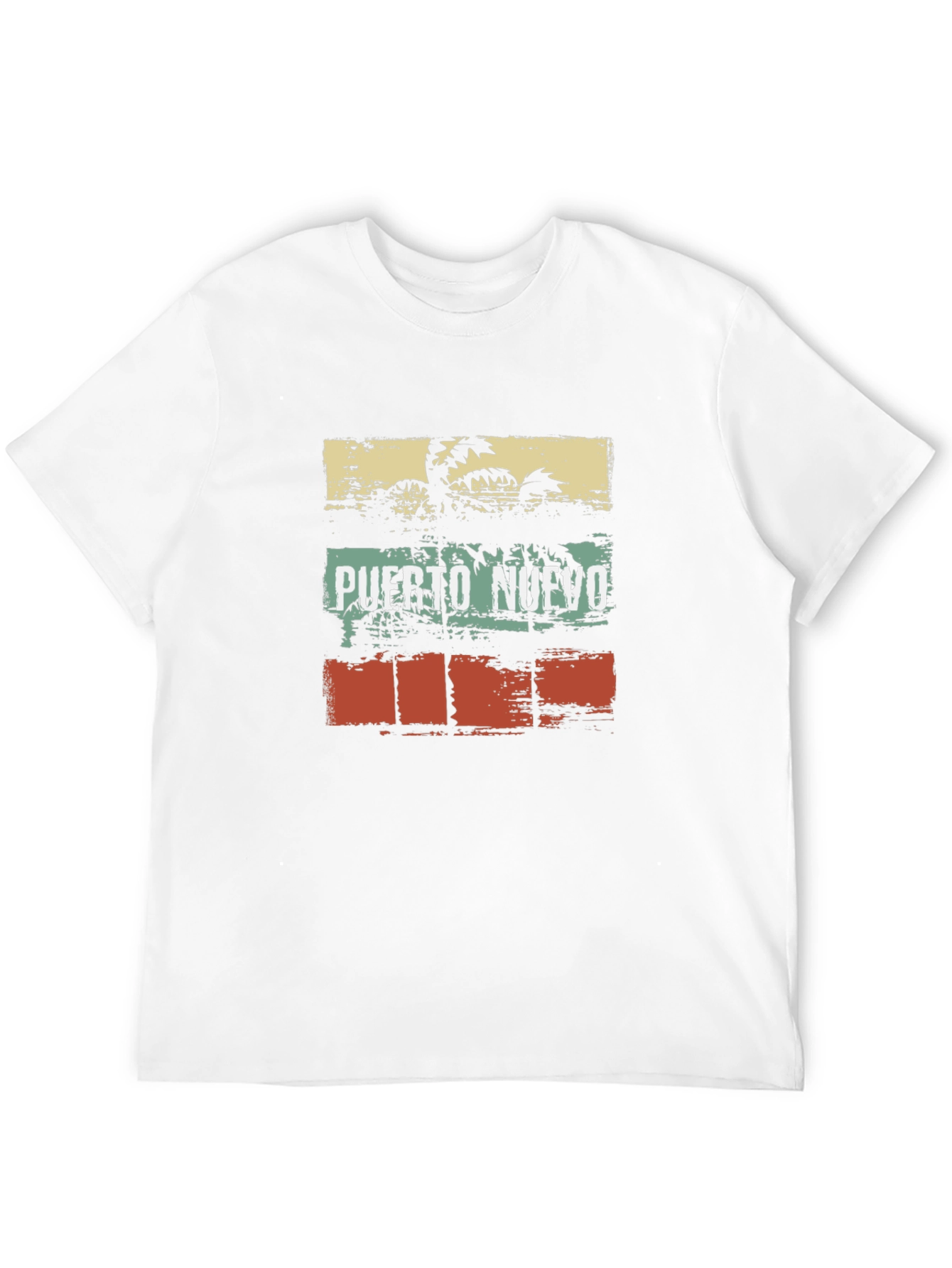 Puerto Nuevo Retro Palm Tree Graphic Tee