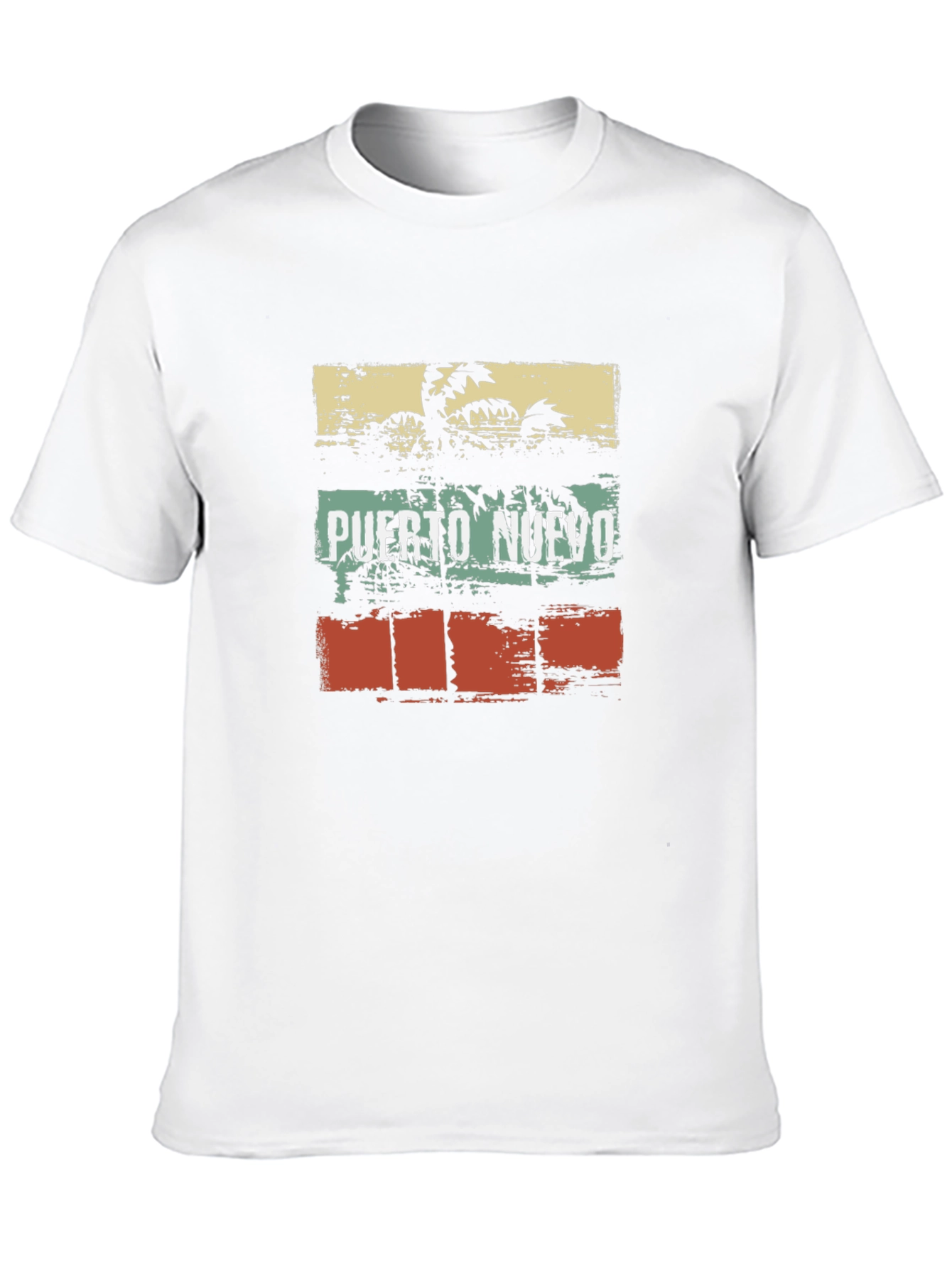 Puerto Nuevo Retro Palm Tree Graphic Tee