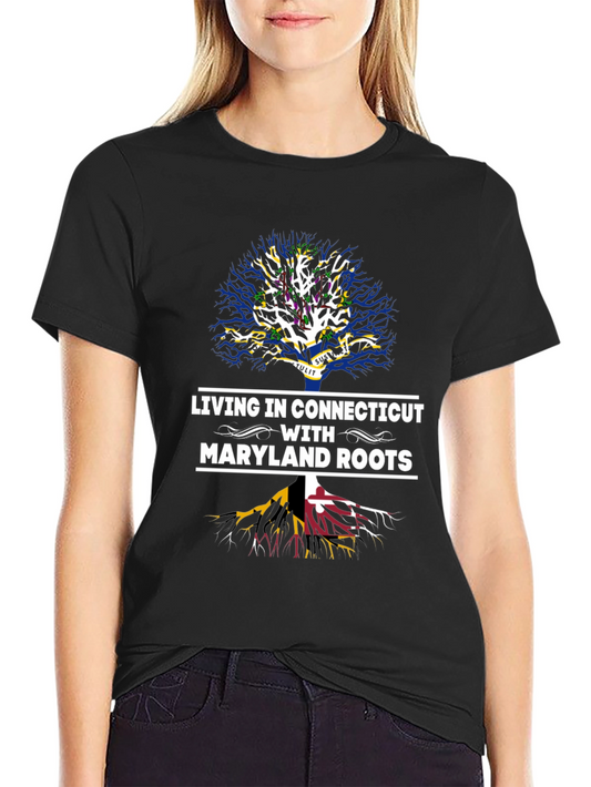 Connecticut Living Maryland Roots Tree T-Shirt