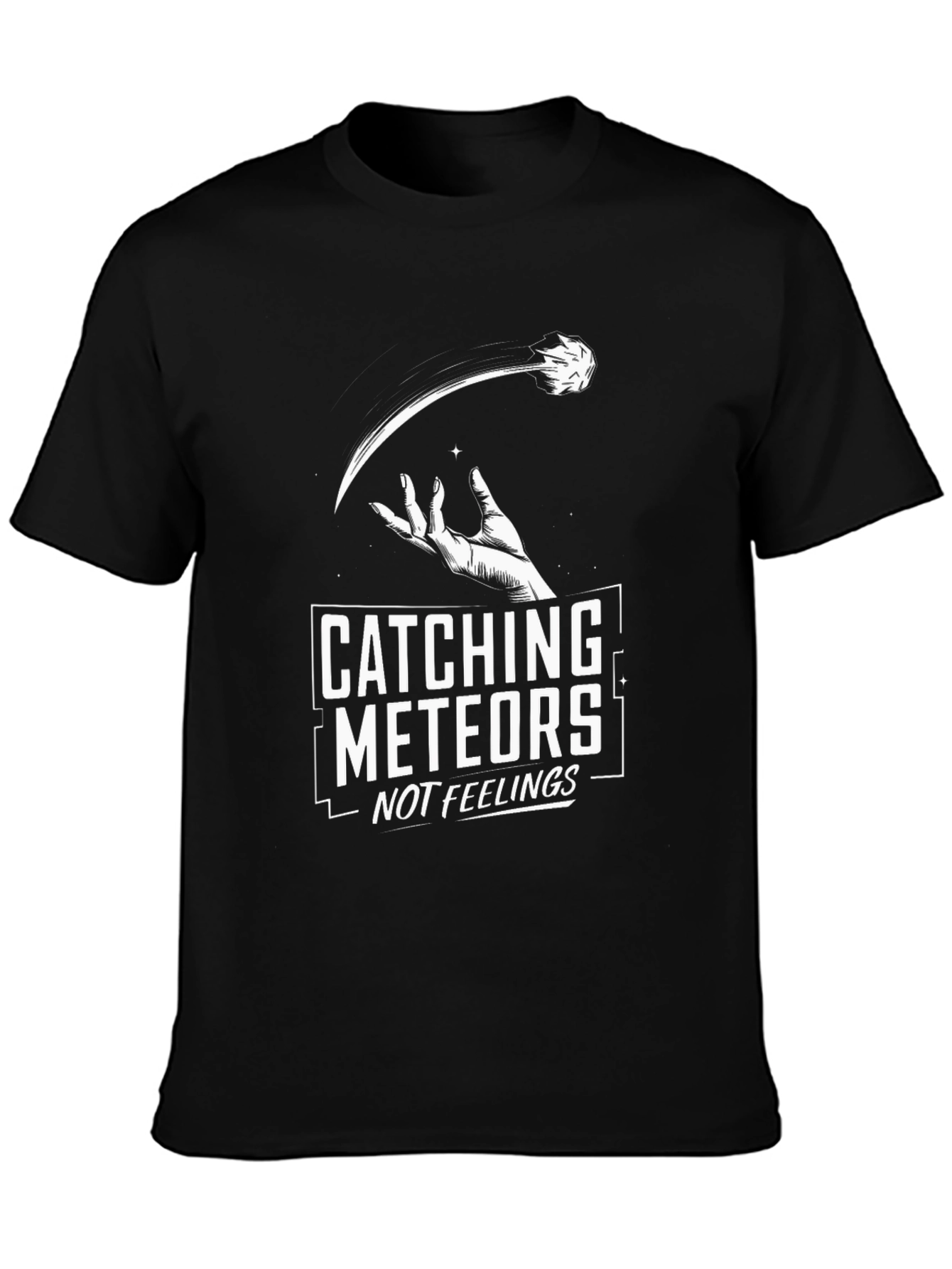 Catching Meteors Graphic T-Shirt - Black
