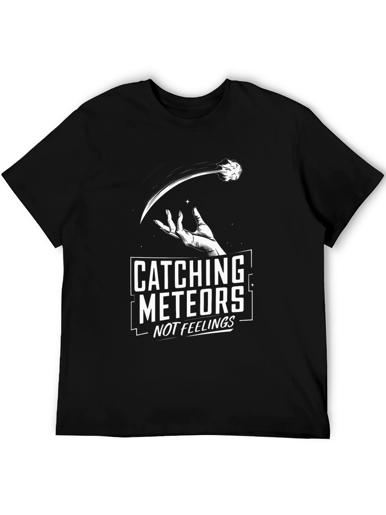 Catching Meteors Graphic T-Shirt - Black