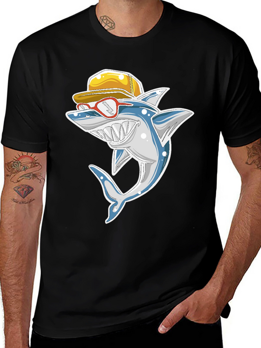 Cool Shark T-Shirt - Fun Cartoon Graphic Tee