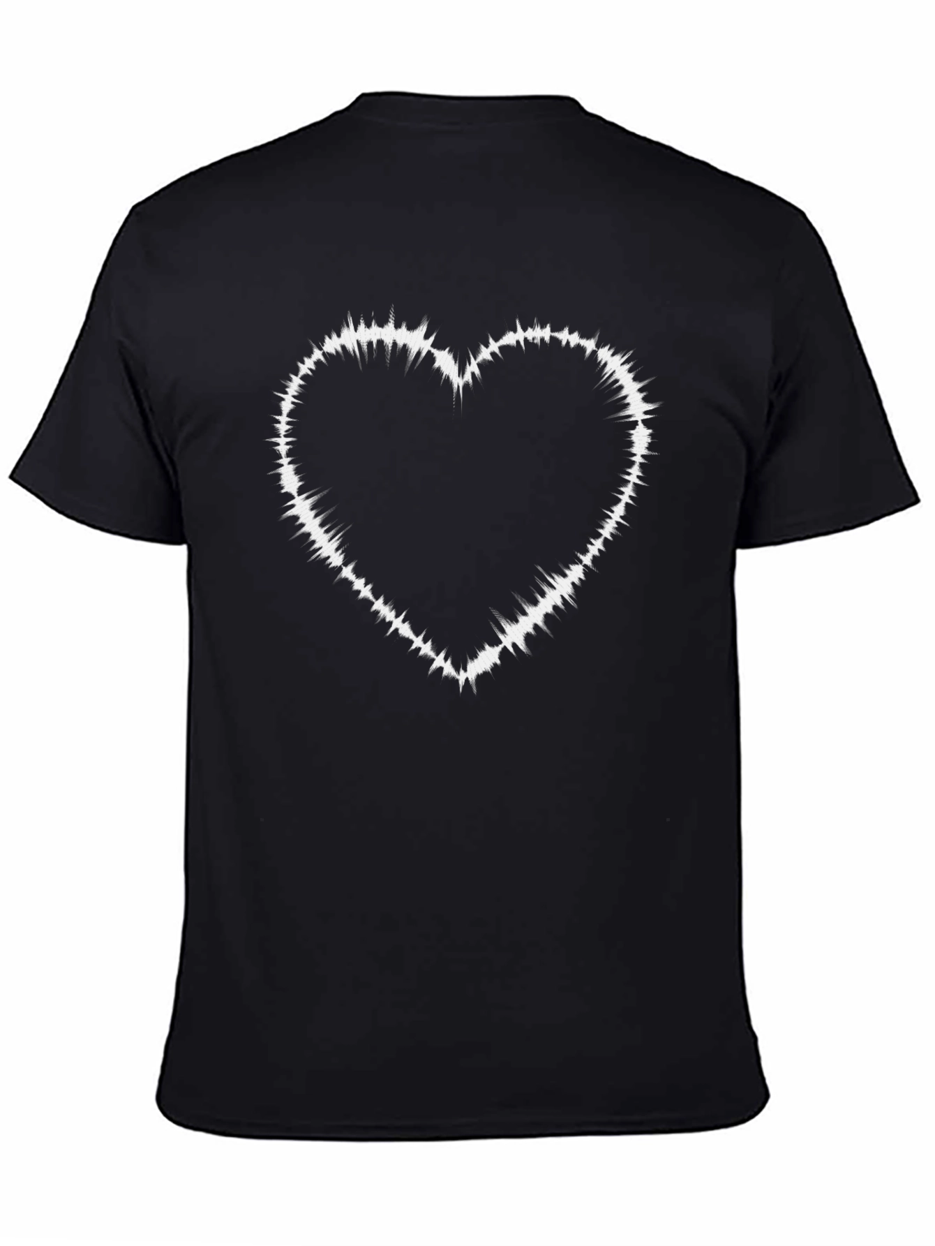 Heart Wave T-Shirt - Black Graphic Tee