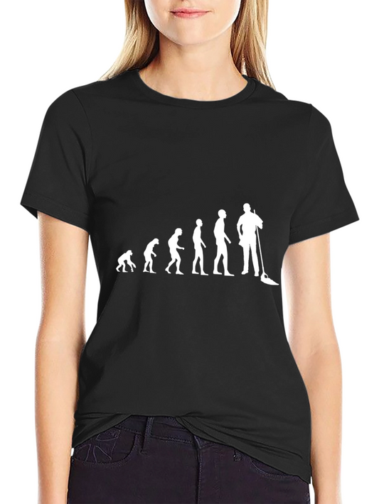 Evolution of Man Housekeeper T-Shirt - Black