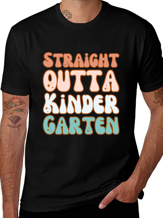 Straight Outta Kindergarten Retro T-Shirt