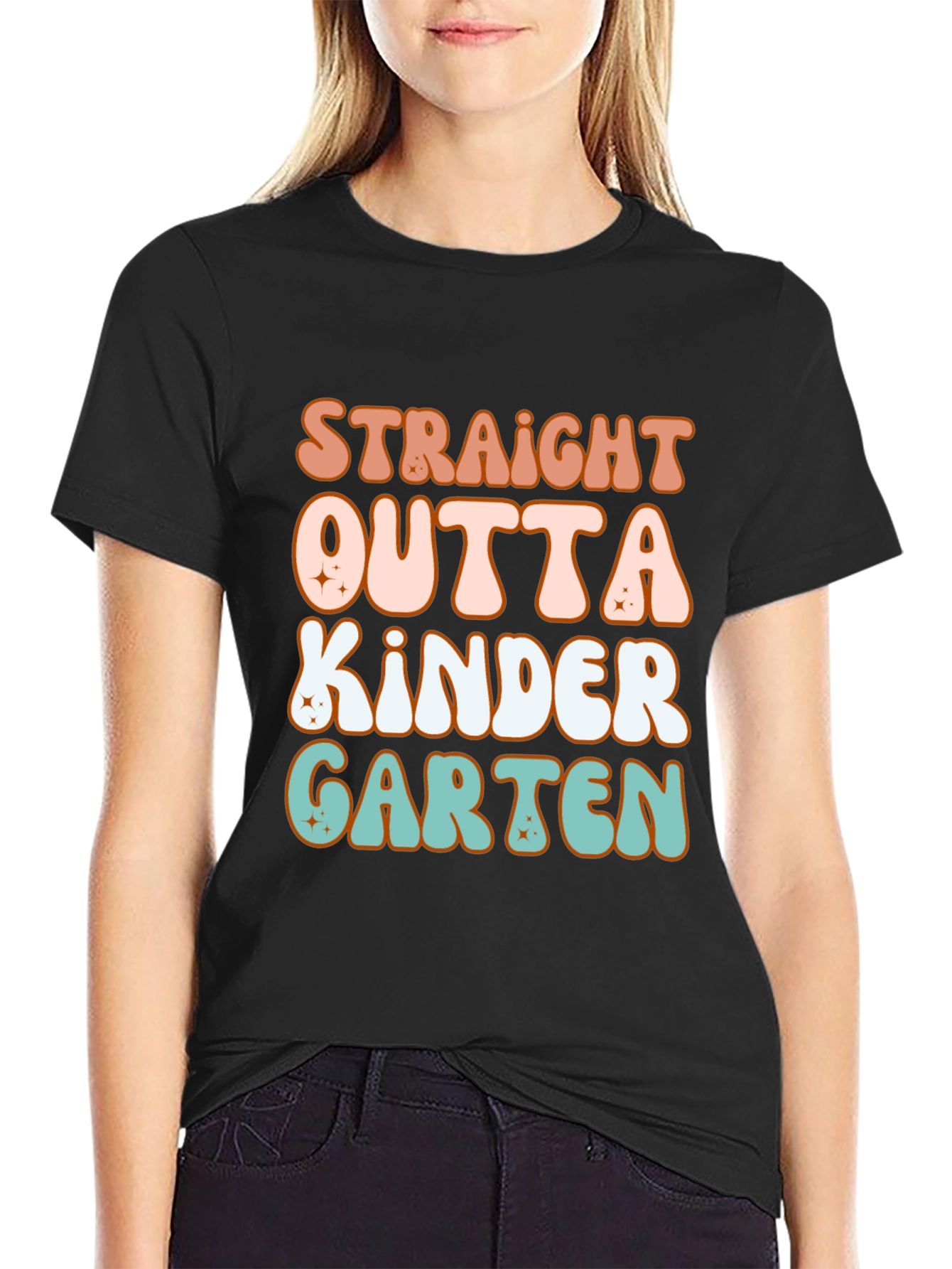 Straight Outta Kindergarten Retro T-Shirt