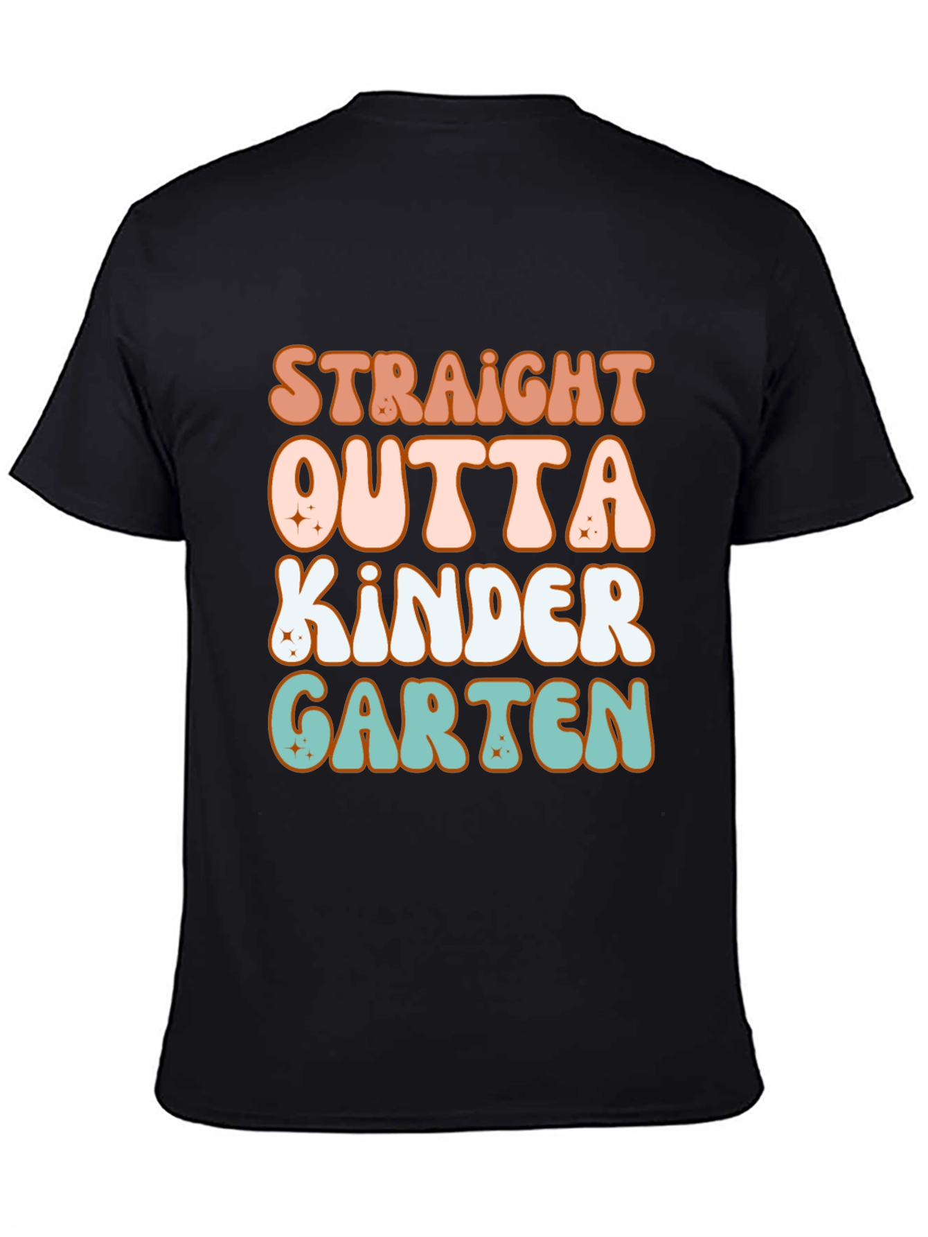 Straight Outta Kindergarten Retro T-Shirt