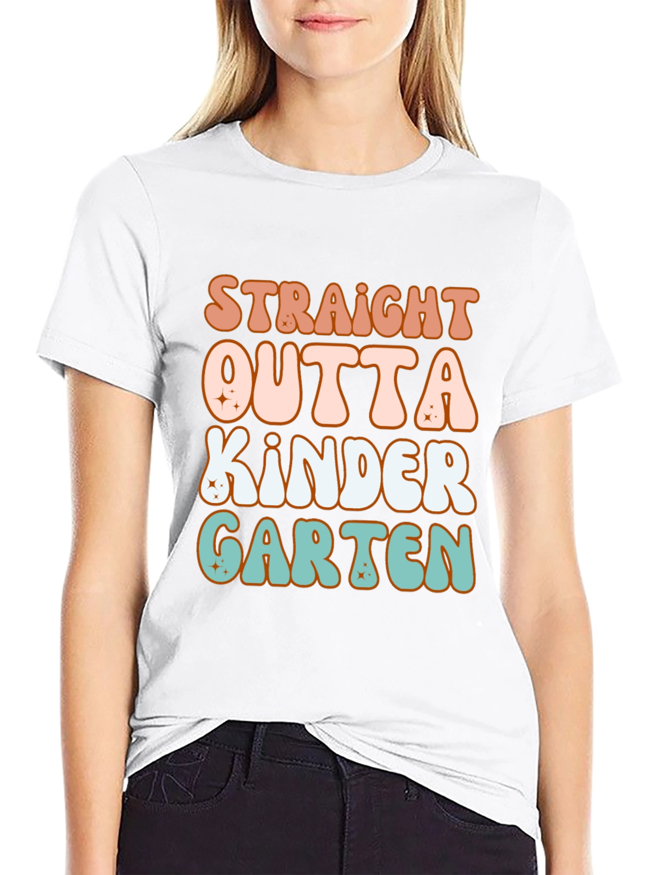 Straight Outta Kindergarten Retro T-Shirt