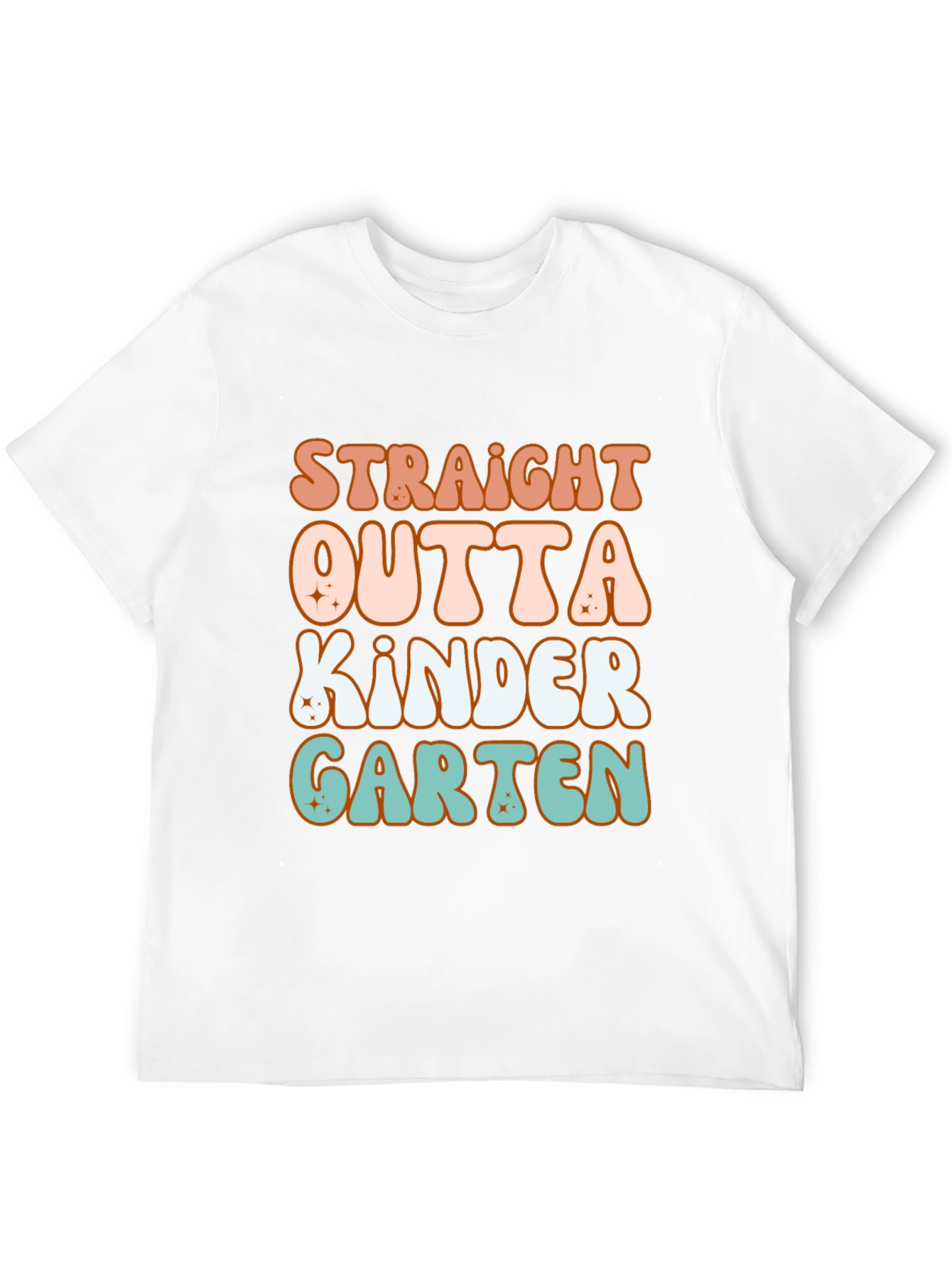 Straight Outta Kindergarten Retro T-Shirt