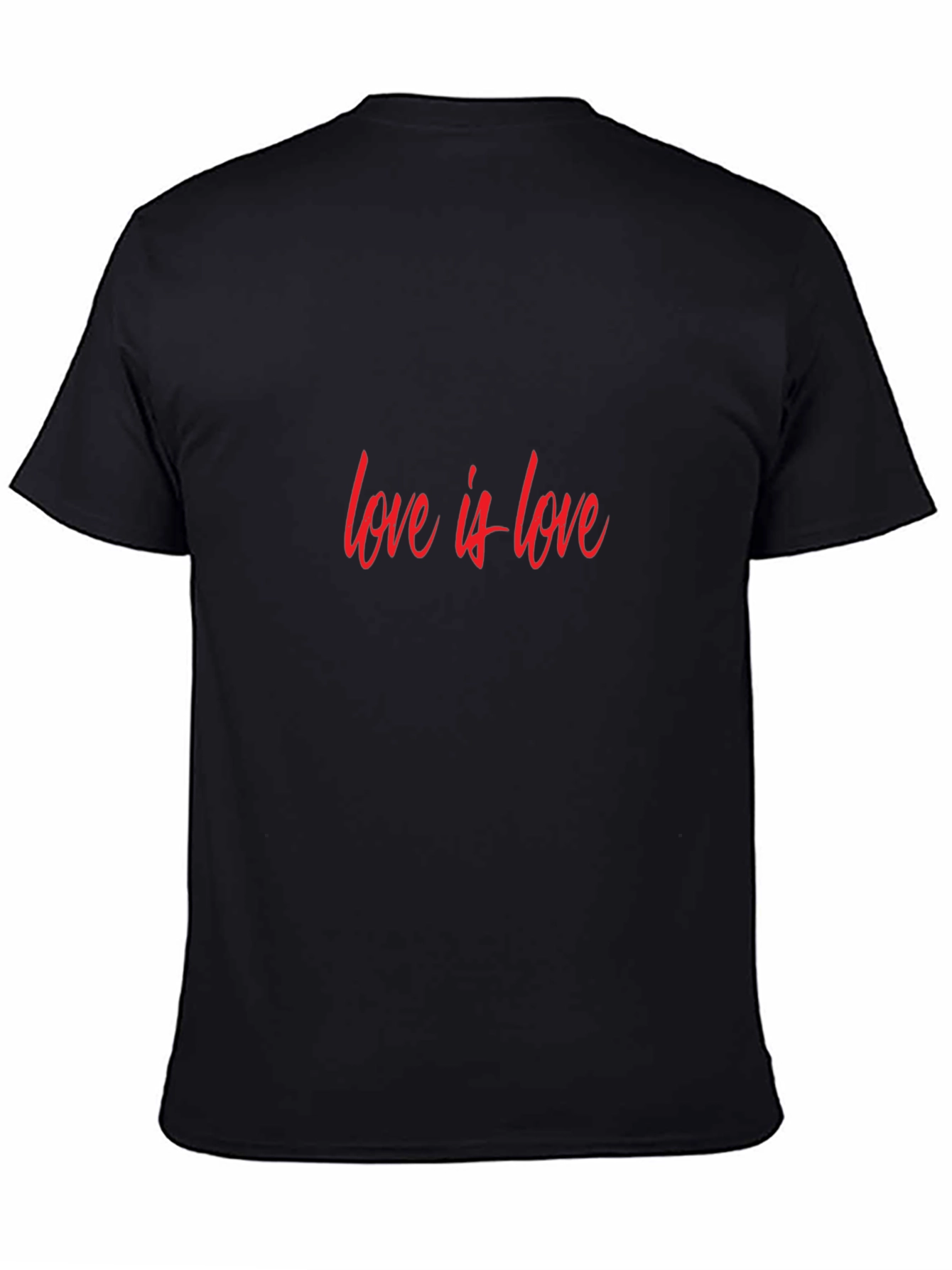 Love is Love T-Shirt - Black Casual Cotton Tee