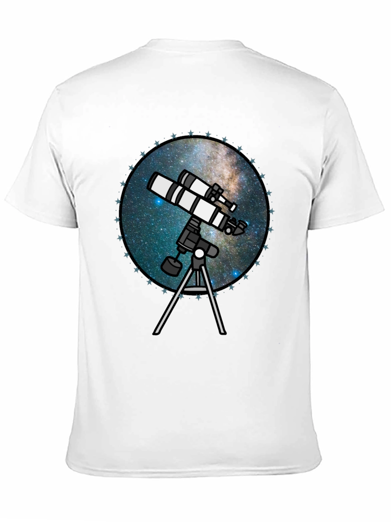 Telescope Galaxy T-Shirt - Stargazing Apparel