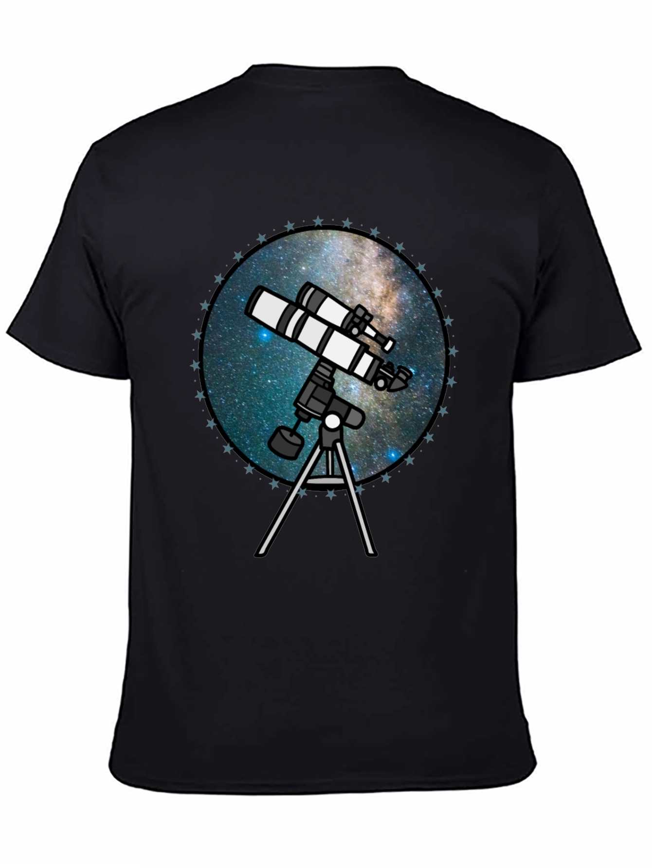 Telescope Galaxy T-Shirt - Stargazing Apparel