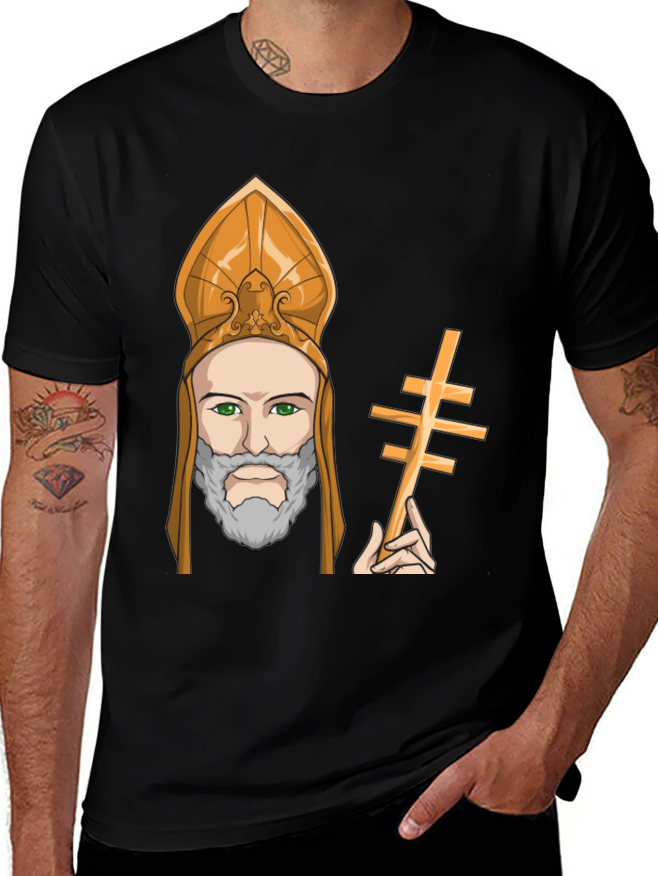 Bishop Graphic T-Shirt - Mens Black Tee