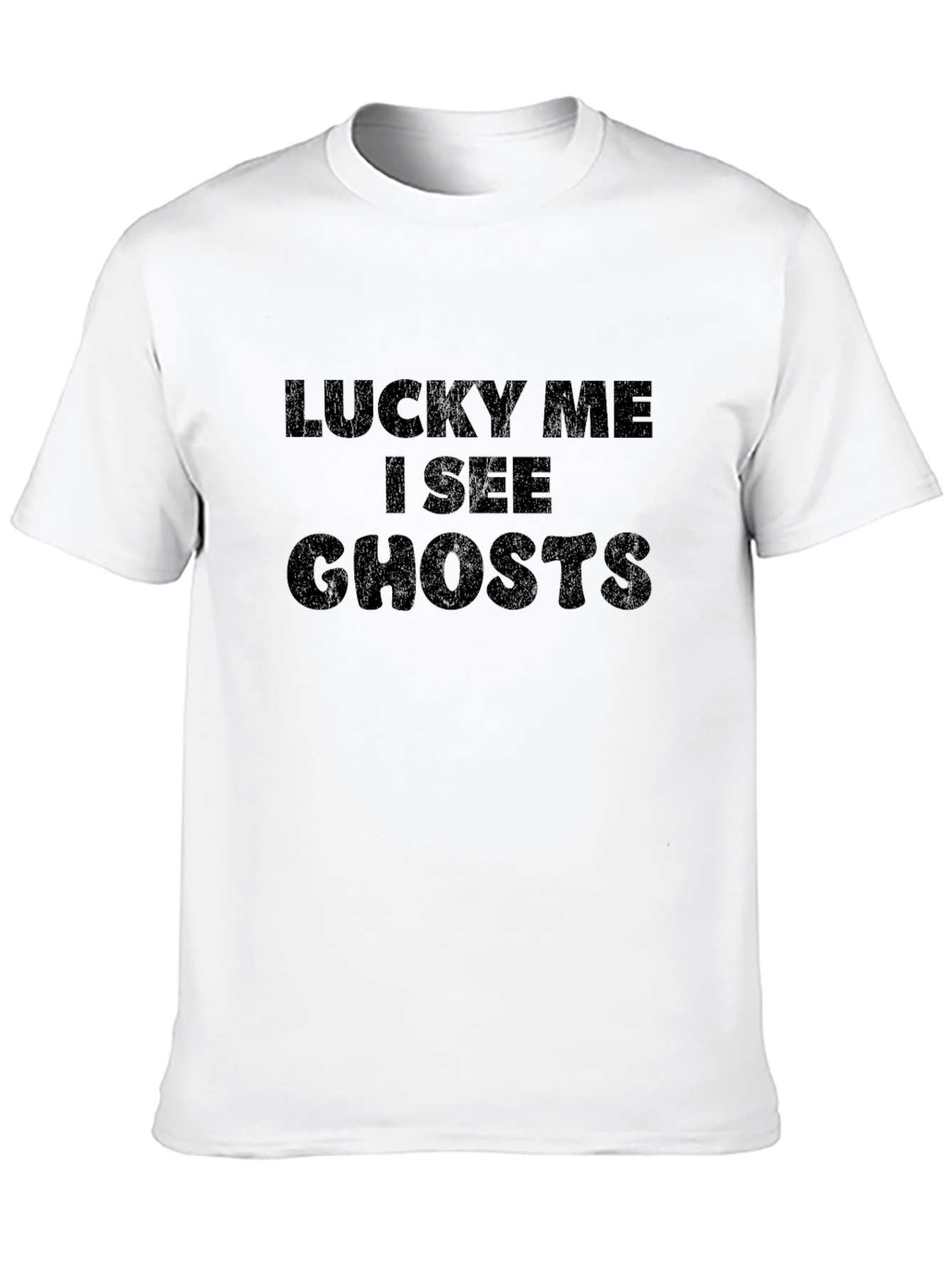 Lucky Me I See Ghosts Black T-Shirt