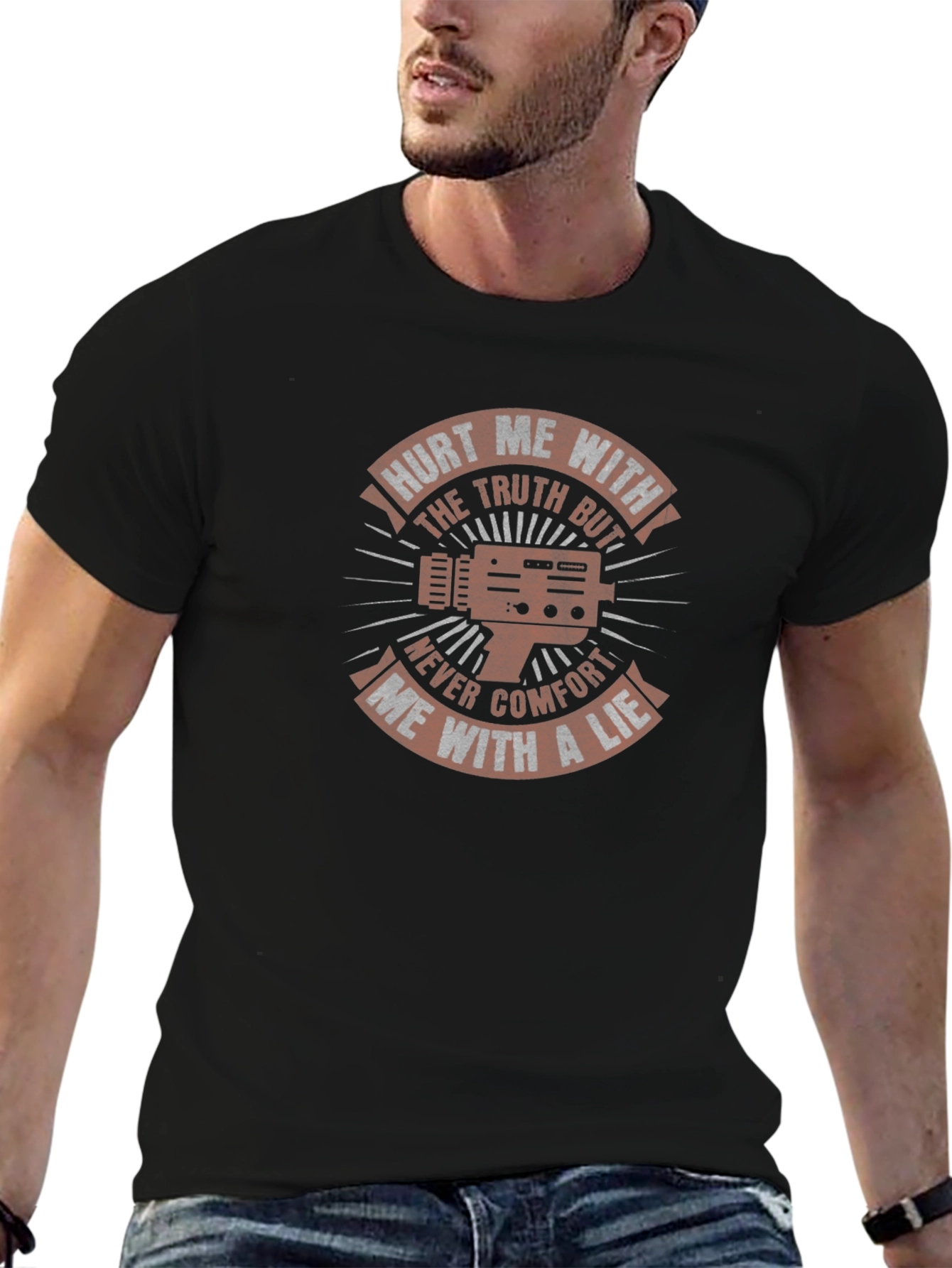 Hurt Me With the Truth Mens Graphic T-Shirt