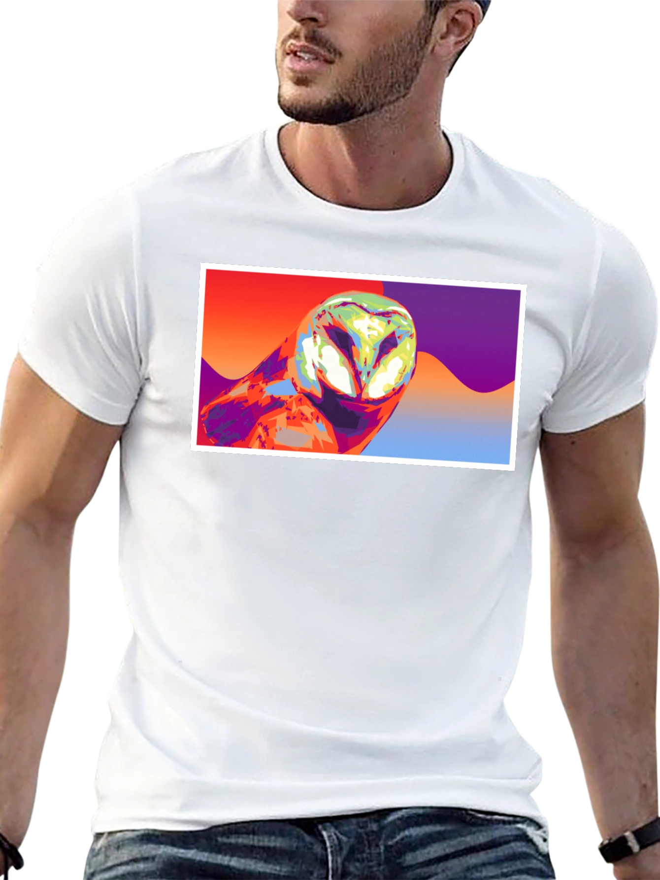 Pop Art Owl Graphic T-Shirt - Unisex