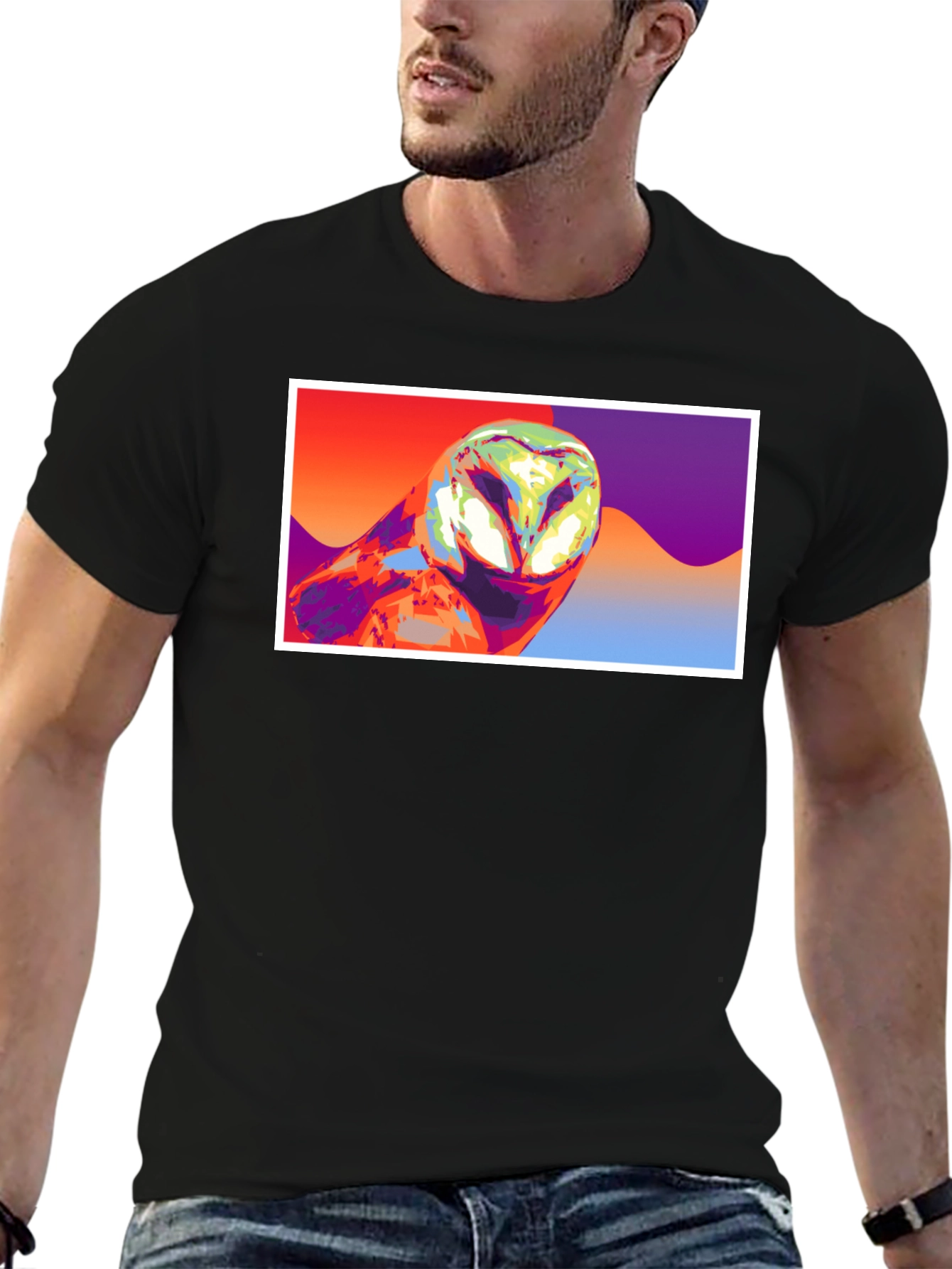 Pop Art Owl Graphic T-Shirt - Unisex