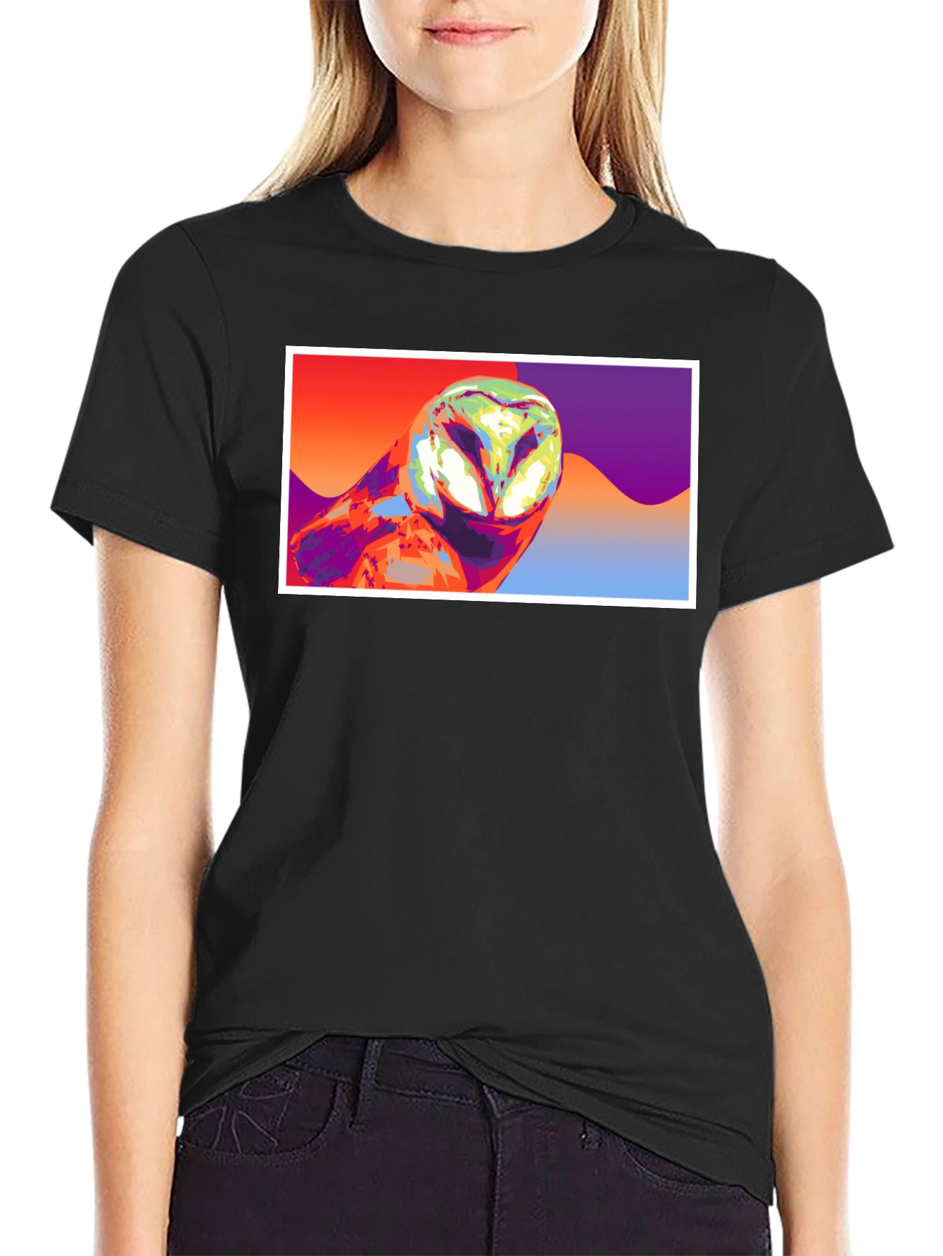 Pop Art Owl Graphic T-Shirt - Unisex