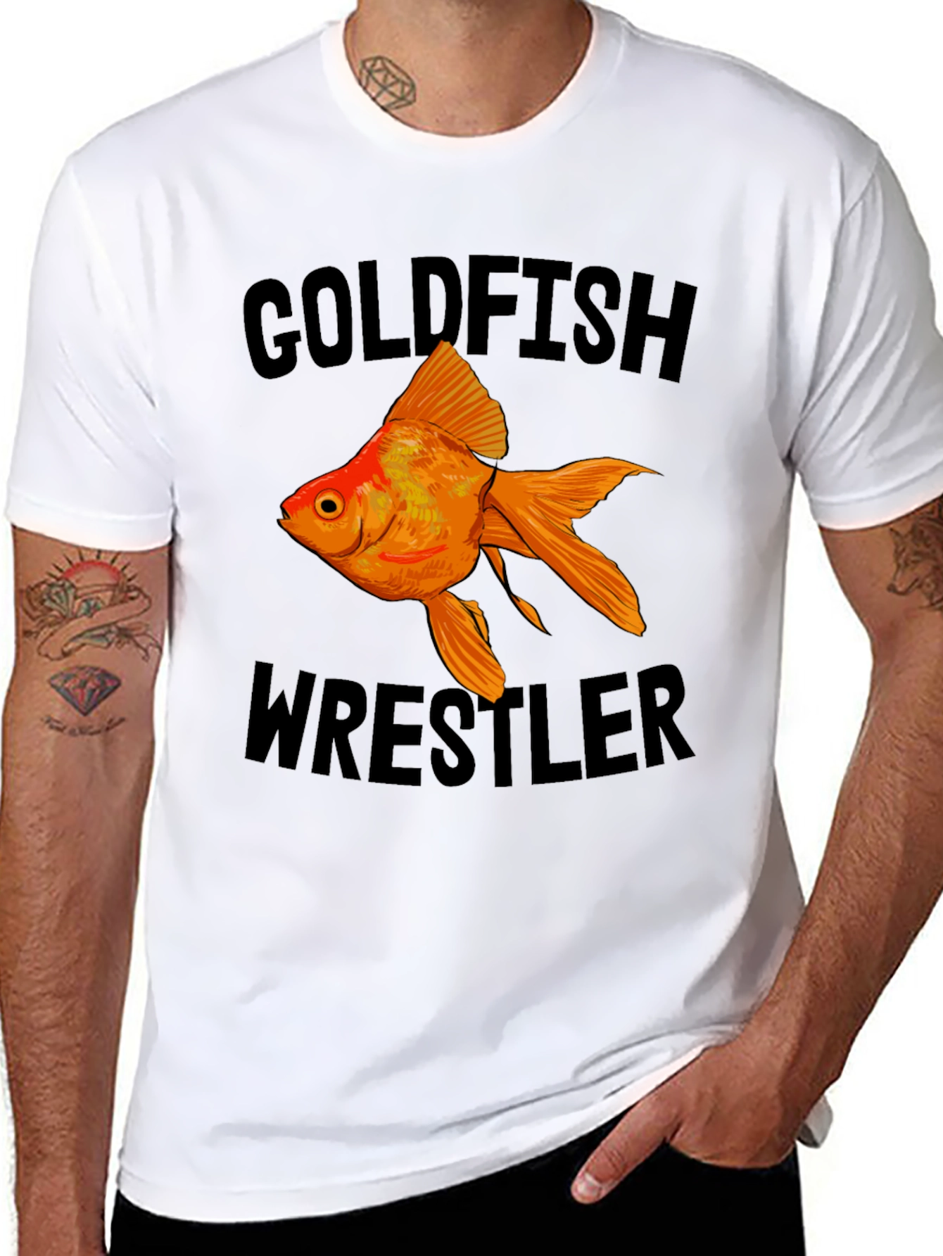 Goldfish Wrestler Graphic Tee
