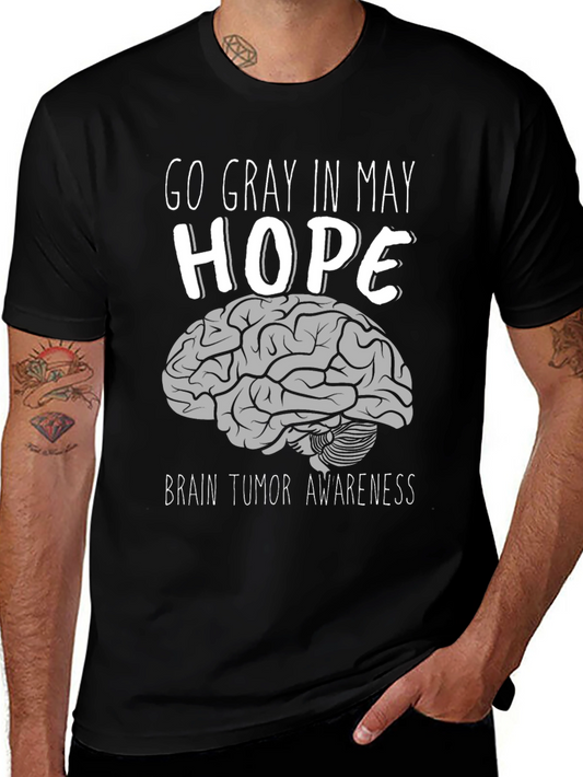 Go Gray In May Brain Tumor Awareness T-Shirt