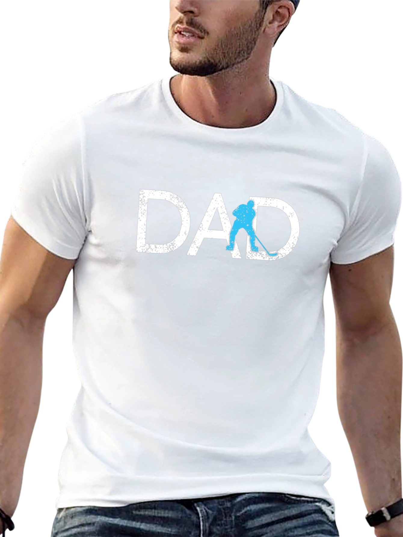 Hockey Dad Graphic T-Shirt - Black Tee