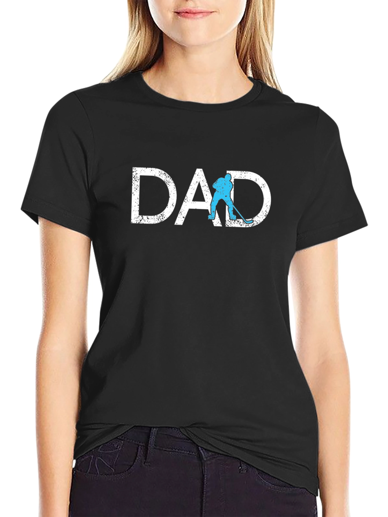 Hockey Dad Graphic T-Shirt - Black Tee