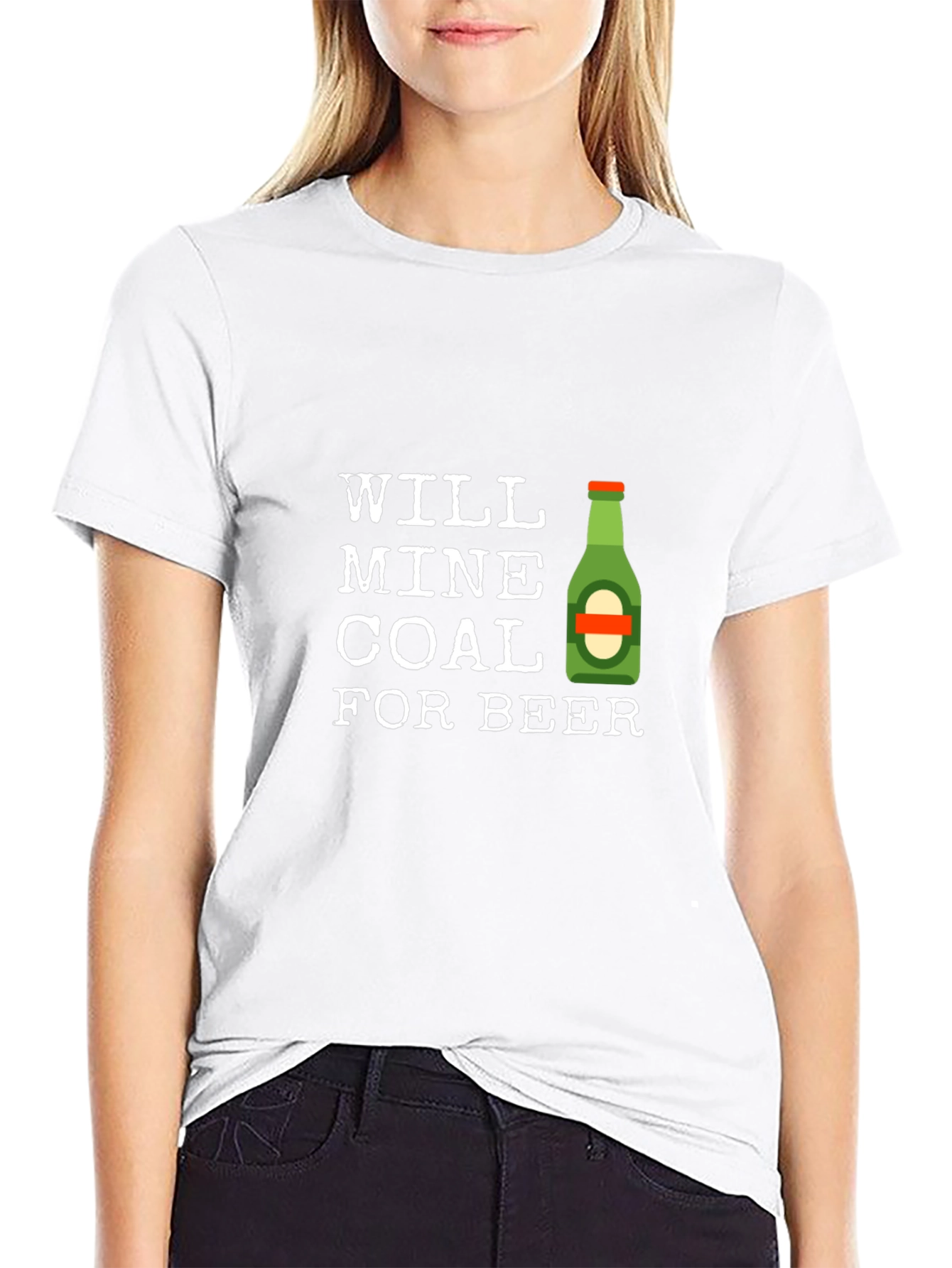 Will Mine Coal For Beer T-Shirt - Black