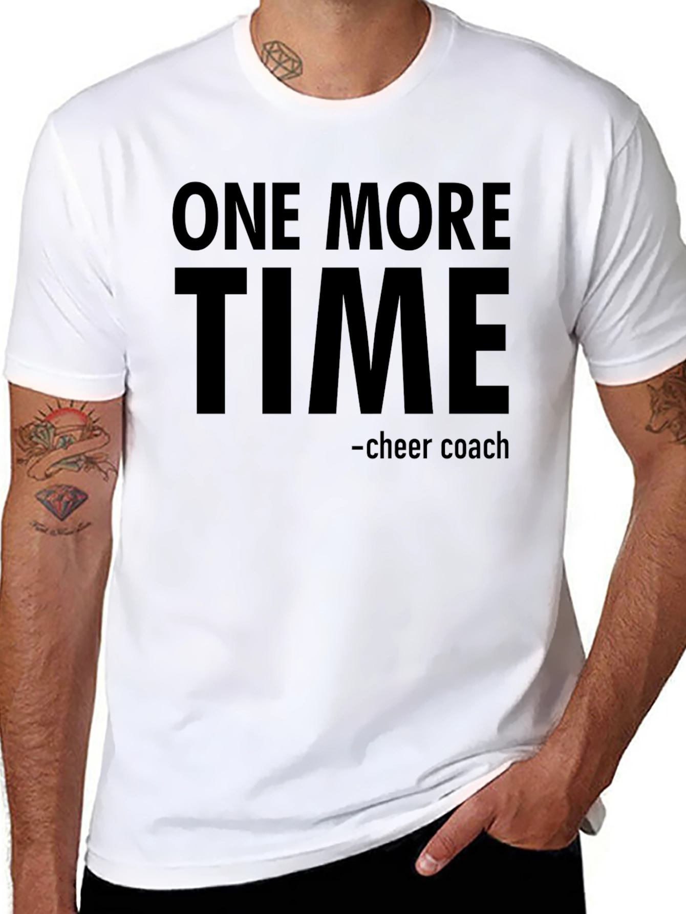 One More Time Cheer Coach T-Shirt
