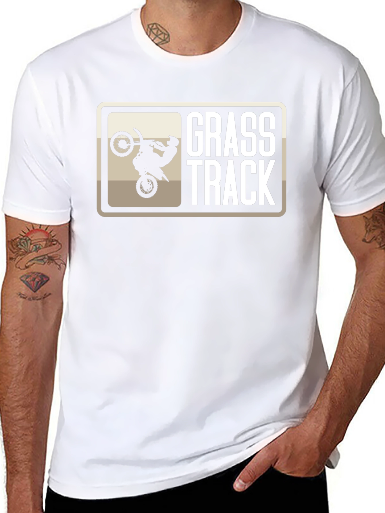 Grass Track T-Shirt - Motorcycle Racing Tee