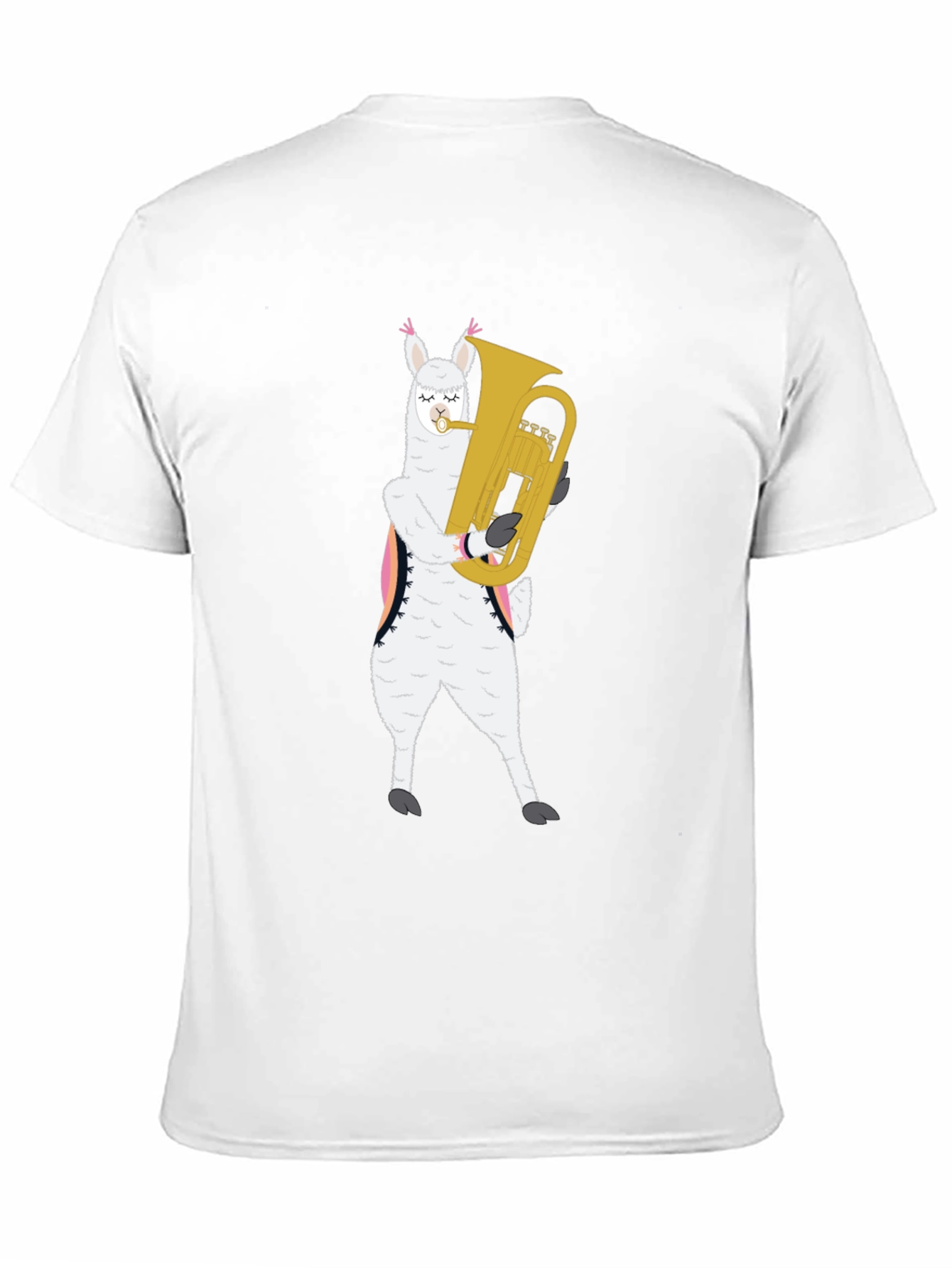 Llama Tuba Player Graphic Tee
