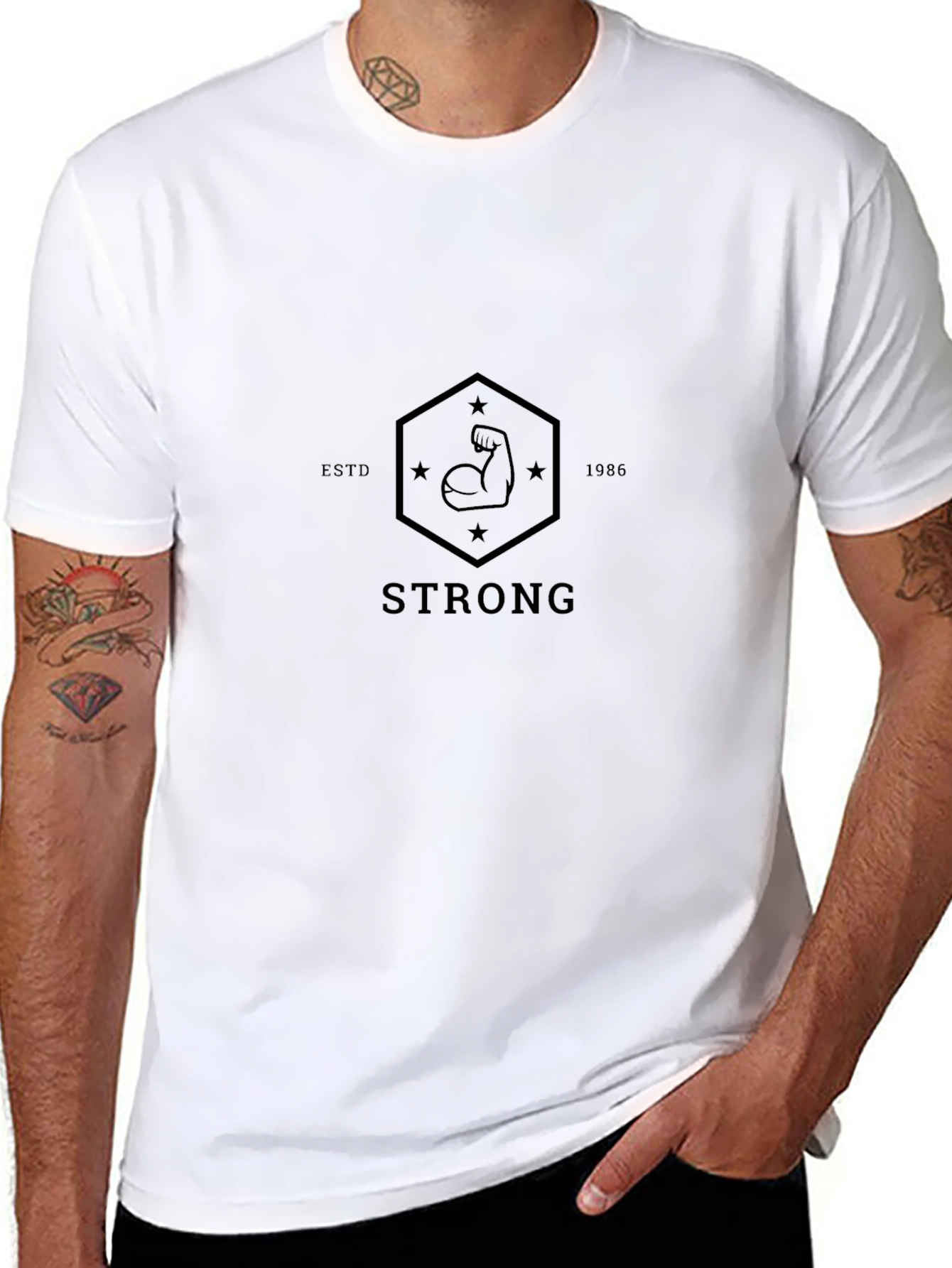 Strong EST 1986 Graphic T-Shirt