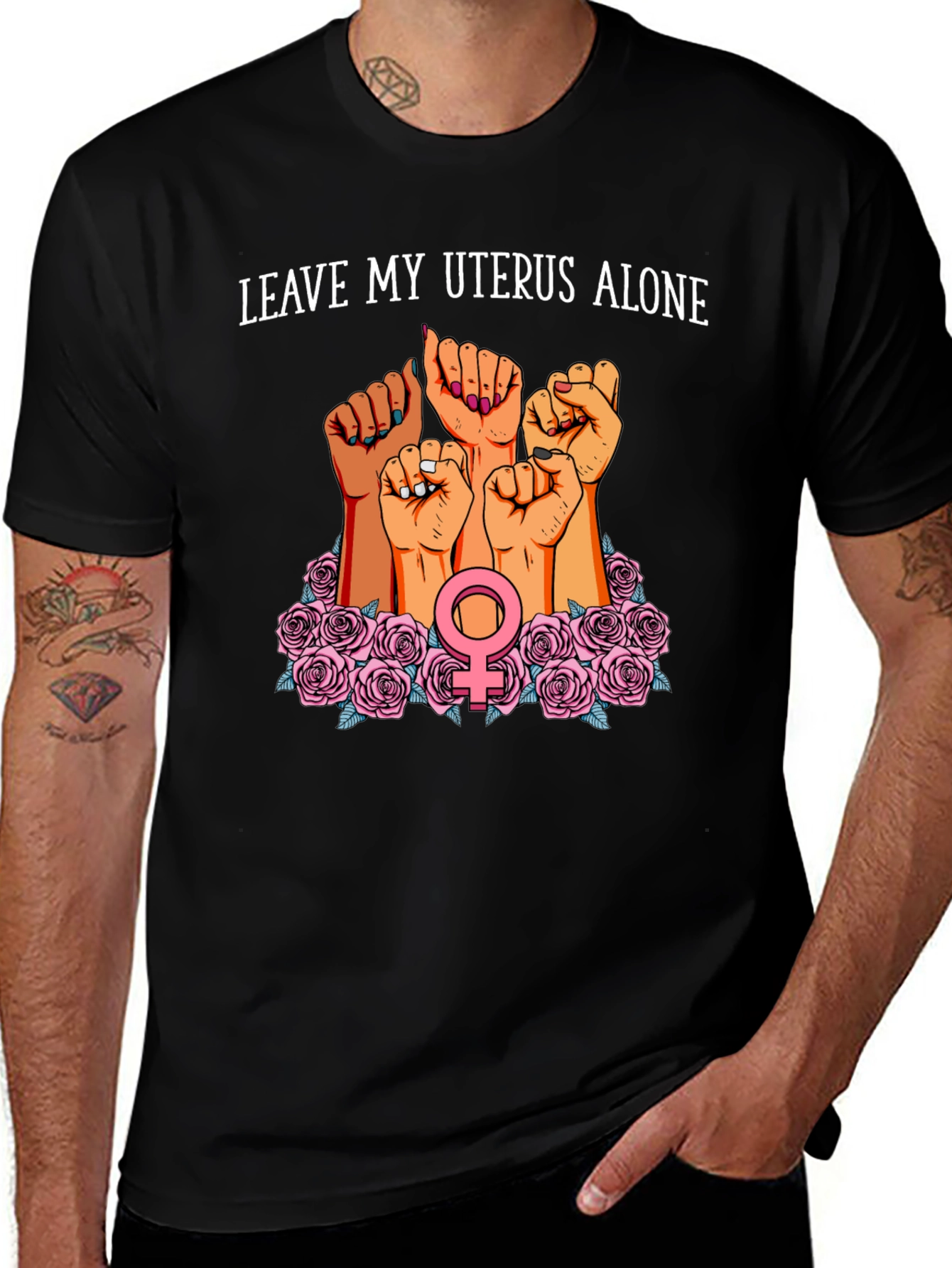 Feminist Uterus Rights Graphic Tee