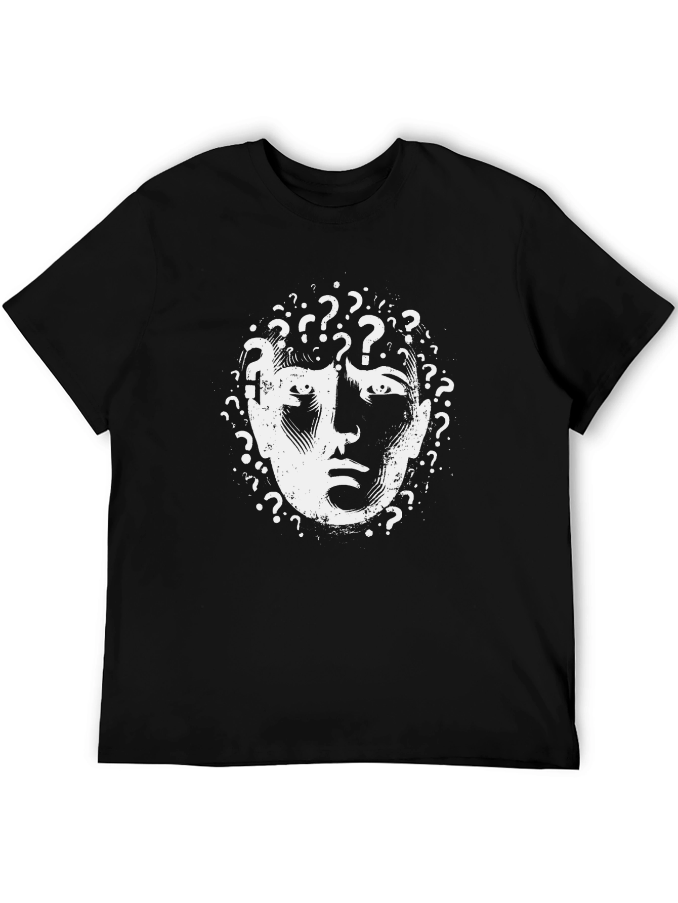 Questioning Mind T-Shirt - Black Graphic Tee