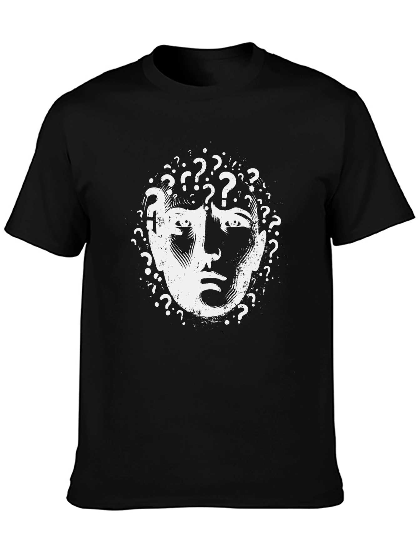 Questioning Mind T-Shirt - Black Graphic Tee