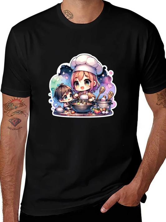 Cute Anime Chef Graphic Tee
