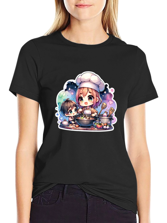 Cute Anime Chef Graphic Tee