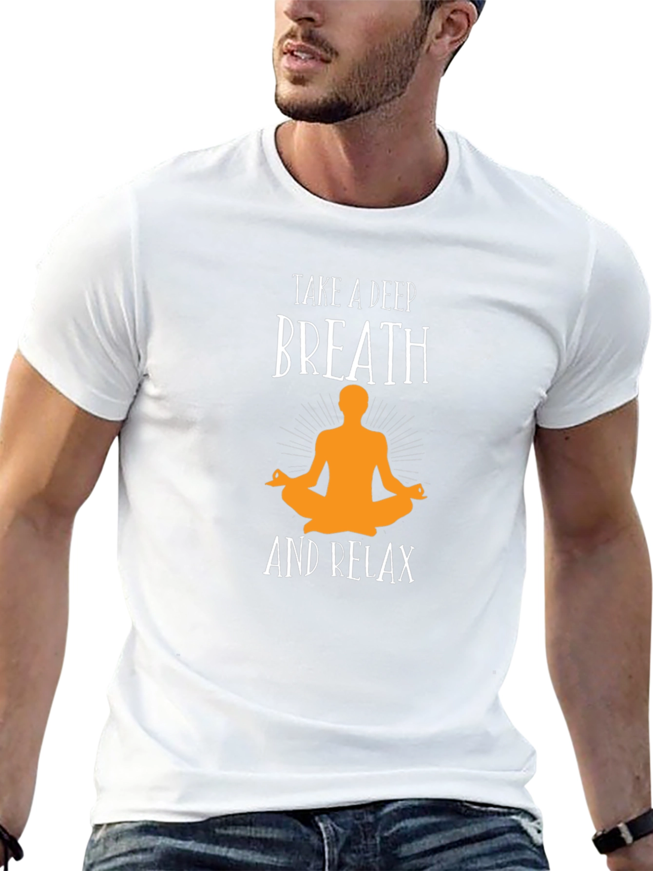 Relaxing Yoga T-Shirt - Take a Deep Breath