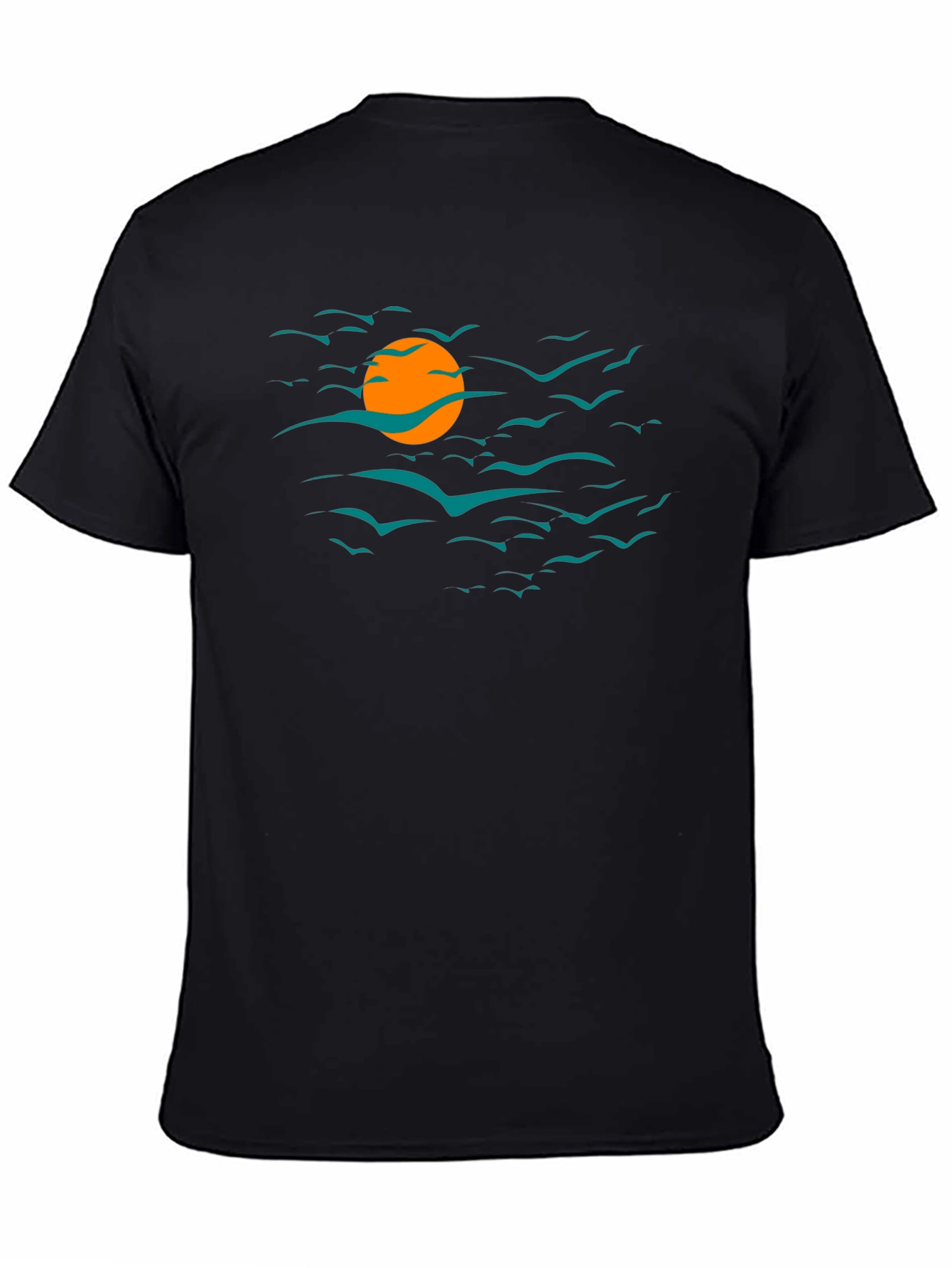 Sunset Birds Graphic T-Shirt