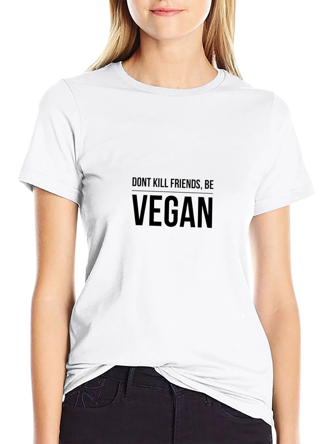 Vegan Statement T-Shirt - Dont Kill Friends