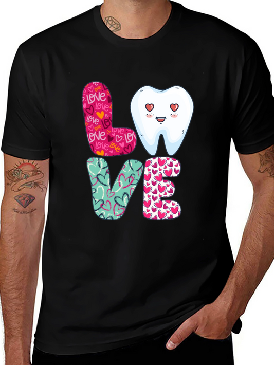Dental Love Graphic Tee - Dentist Valentines Day Shirt