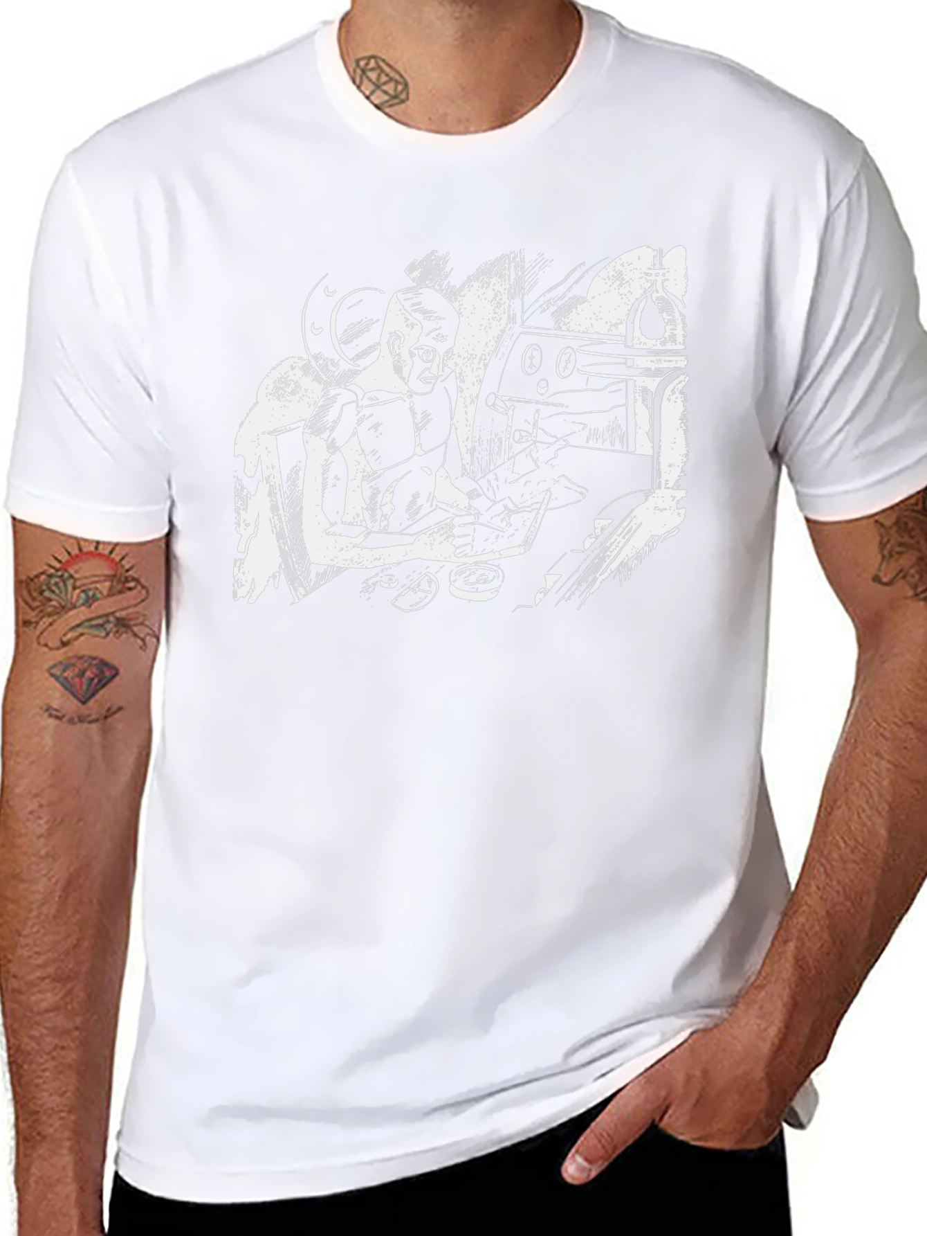 Unique Art Black T-Shirt